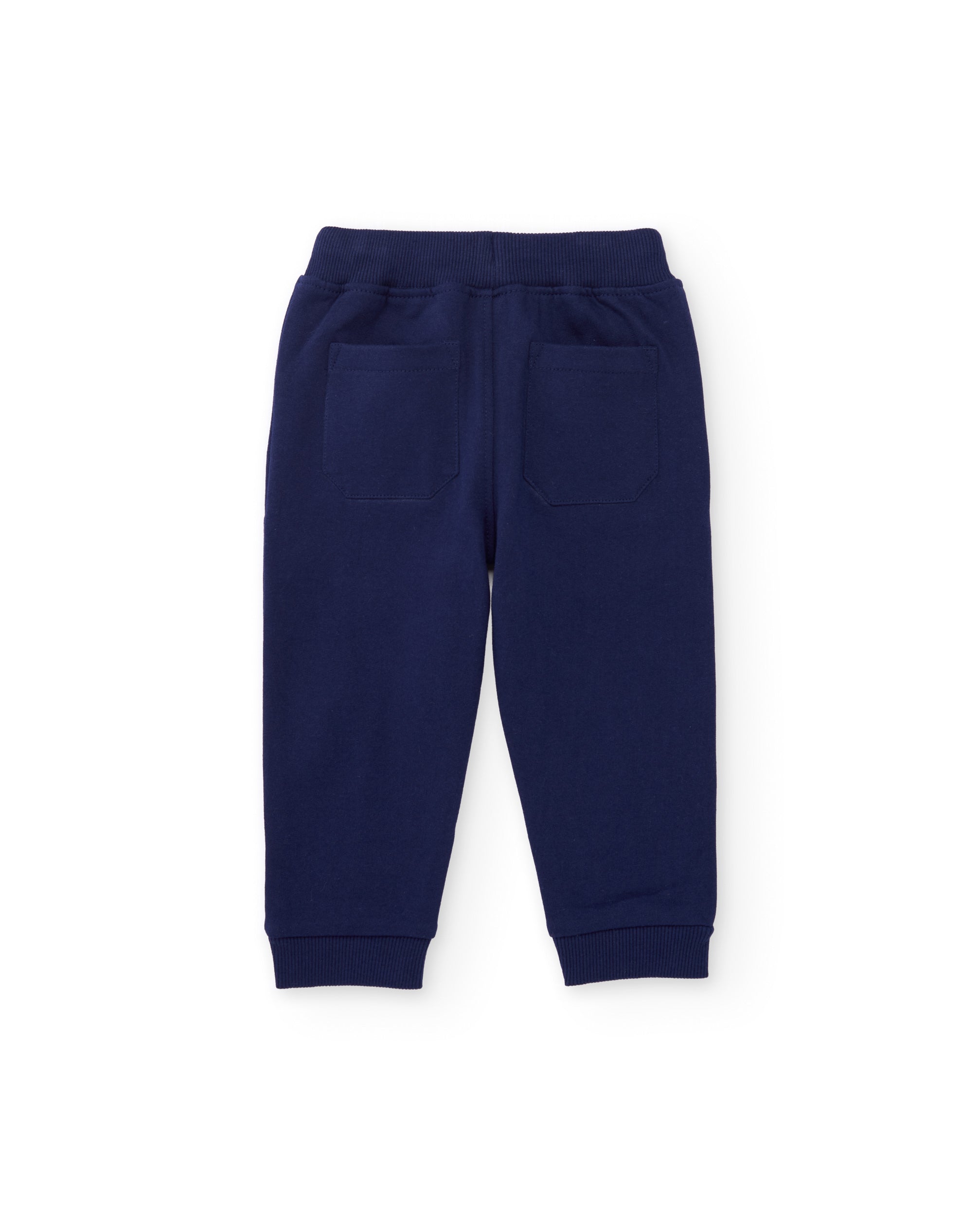Conjunto de niño de felpa con sudadera de diseño de tigres y pantalón a juego