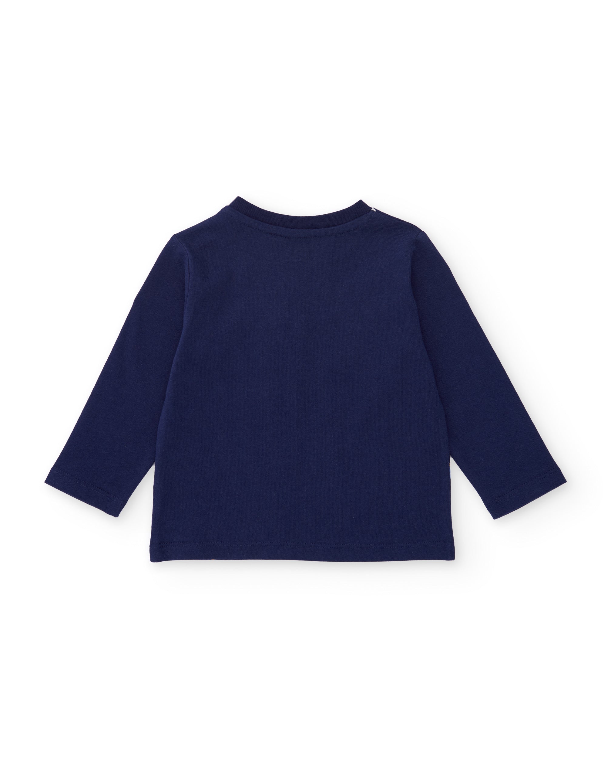 Camiseta de niño de punto con manga larga y estampado lúdico
