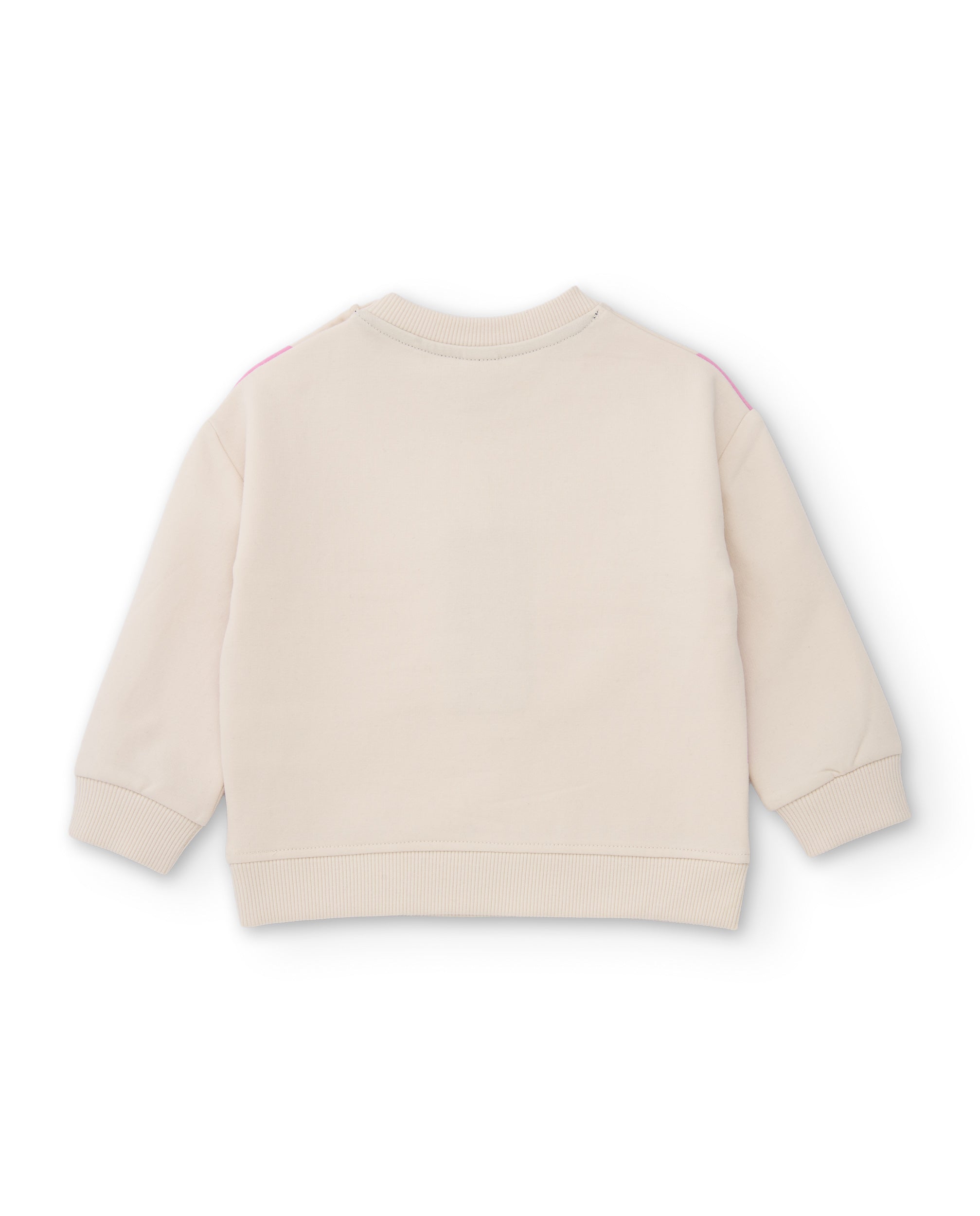 Sudadera de niña de felpa con diseño de corazones con texturas