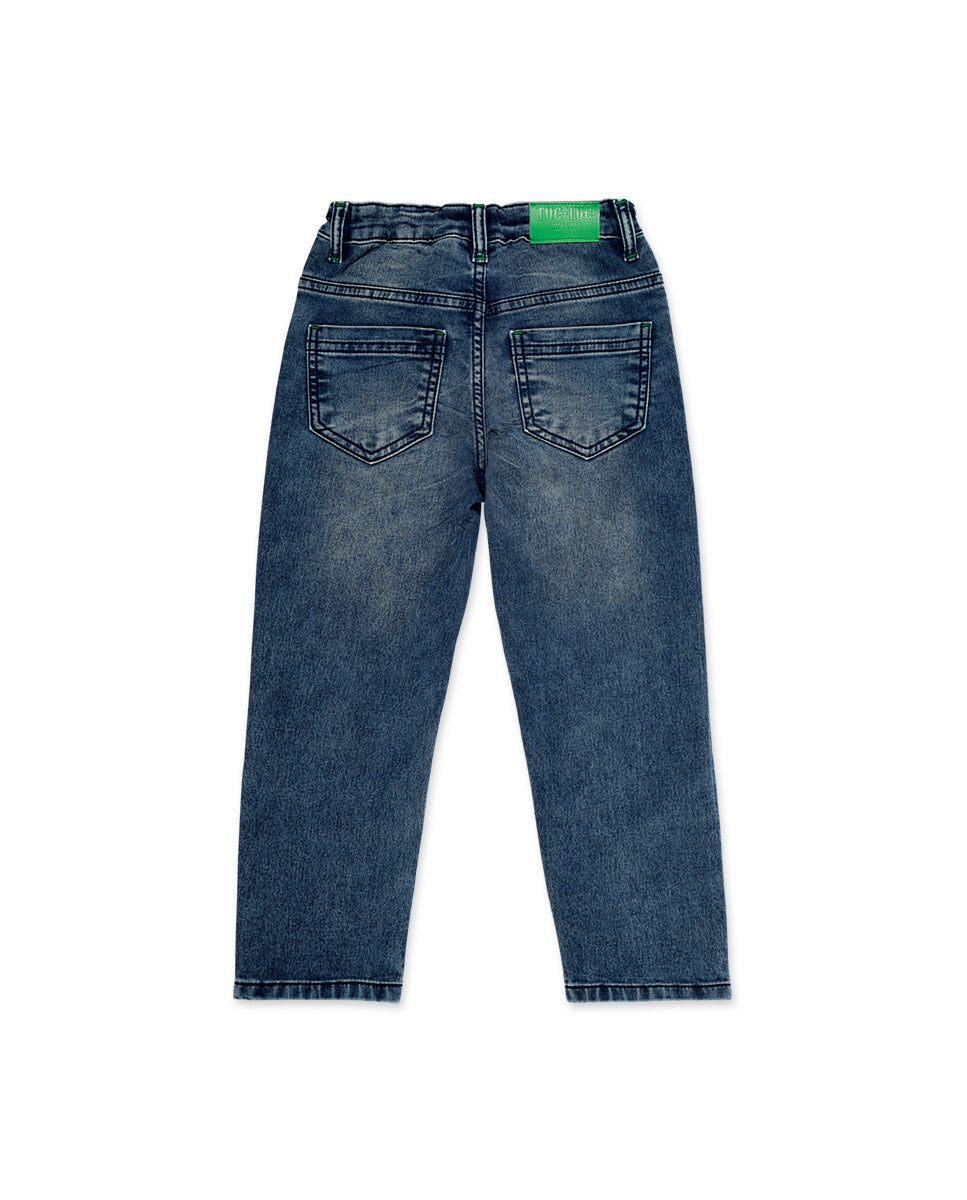 Pantalón denim azul niño Savage Spirit