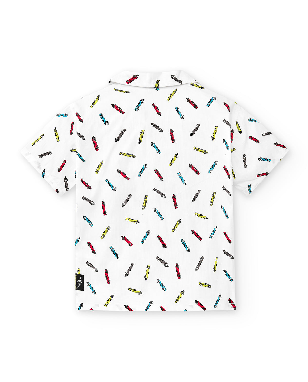 Camisa popelín blanco niño Race Car