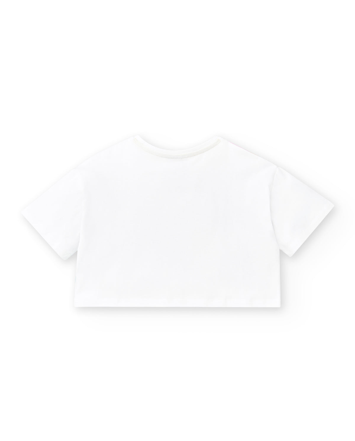 Camiseta top punto blanco niña Paradise Beach