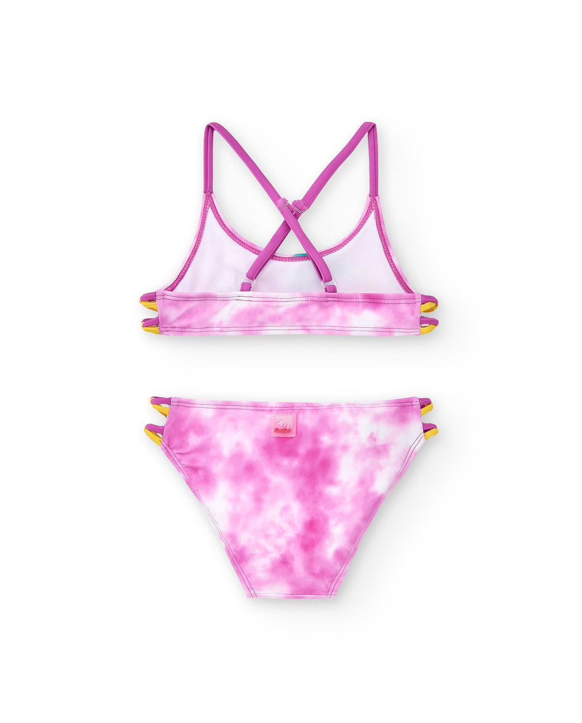 Bikini lila tie dye niña Flamingo Mood