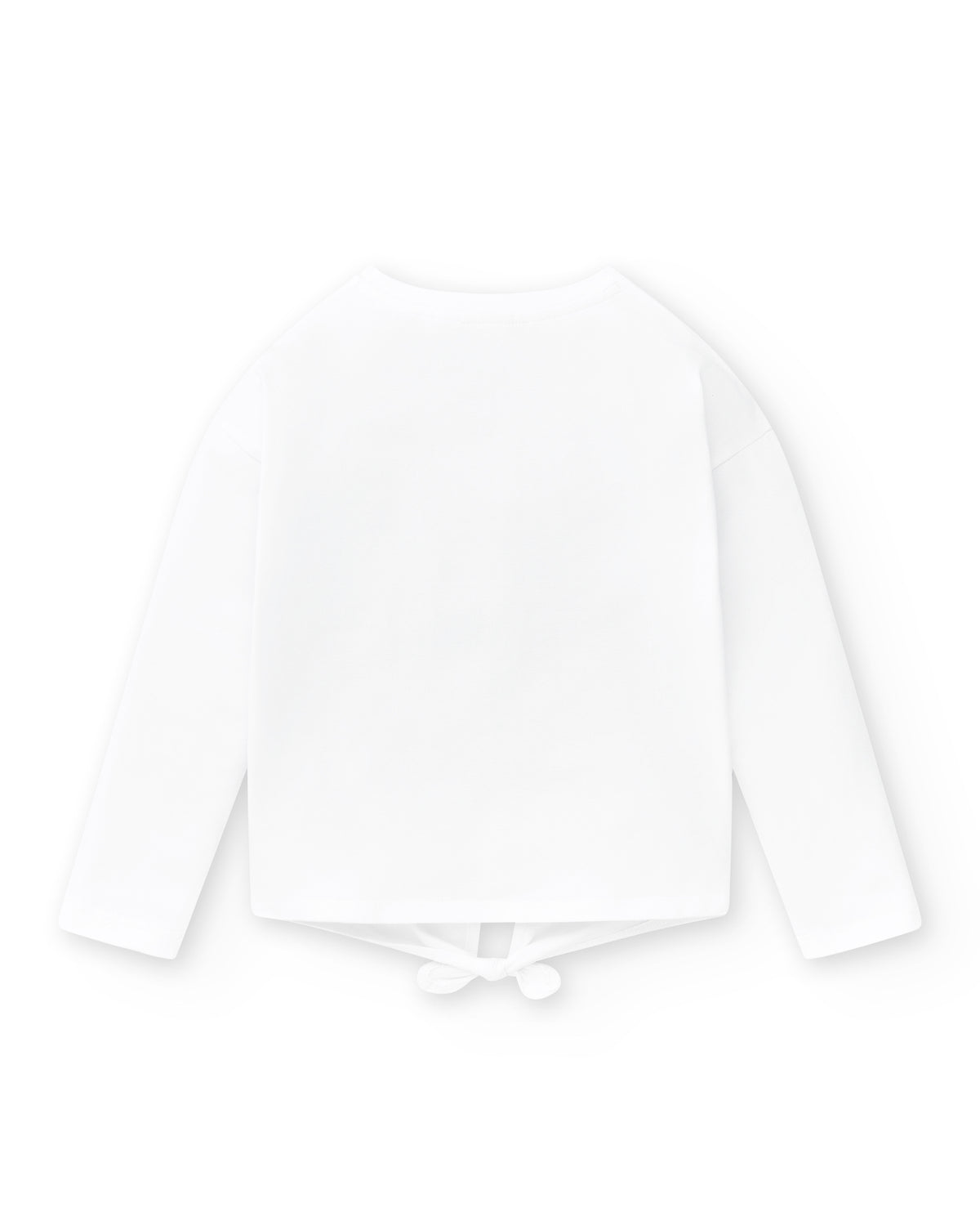 Camiseta larga punto blanco niña Acid Bloom