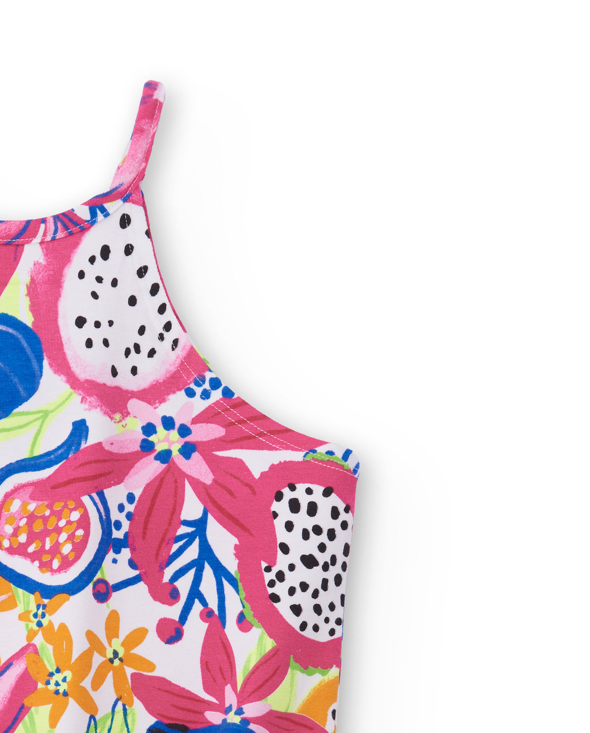 Camiseta punto fucsia nudo niña Acid Bloom