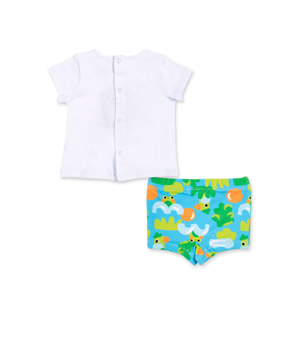 Conjunto baño blanco niño Water Lilies