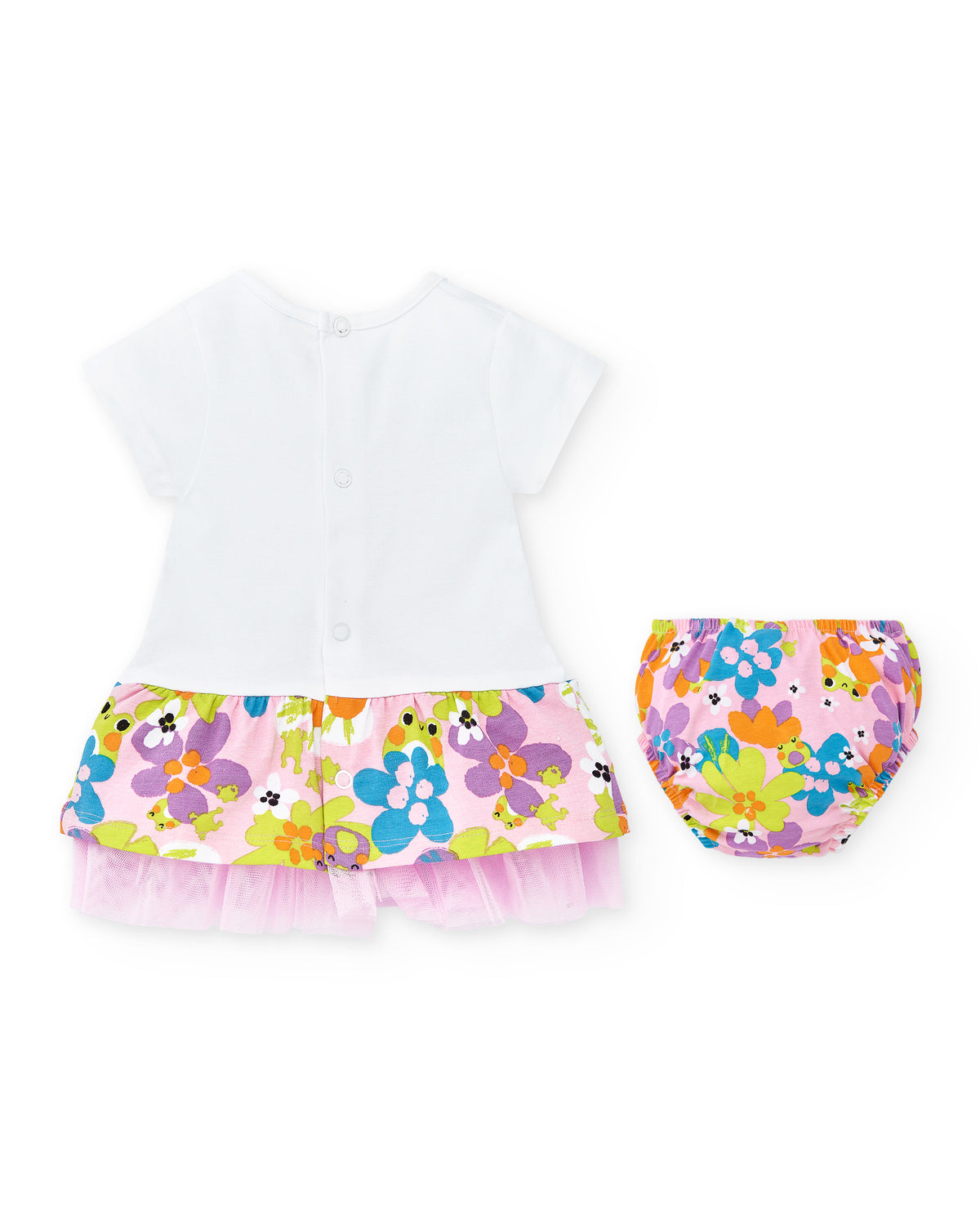 Conjunto punto blanco niña Water Lilies