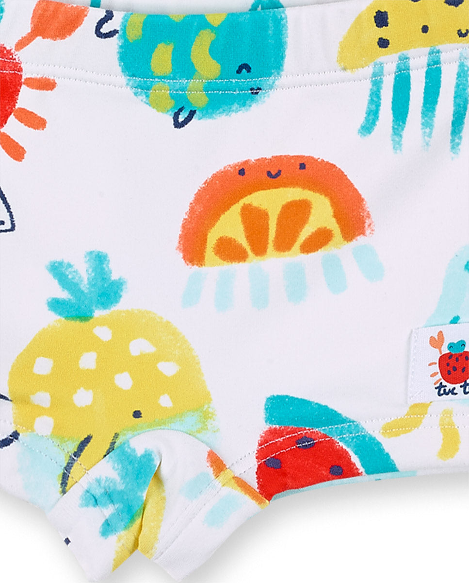 Conjunto baño rojo niño Frutti