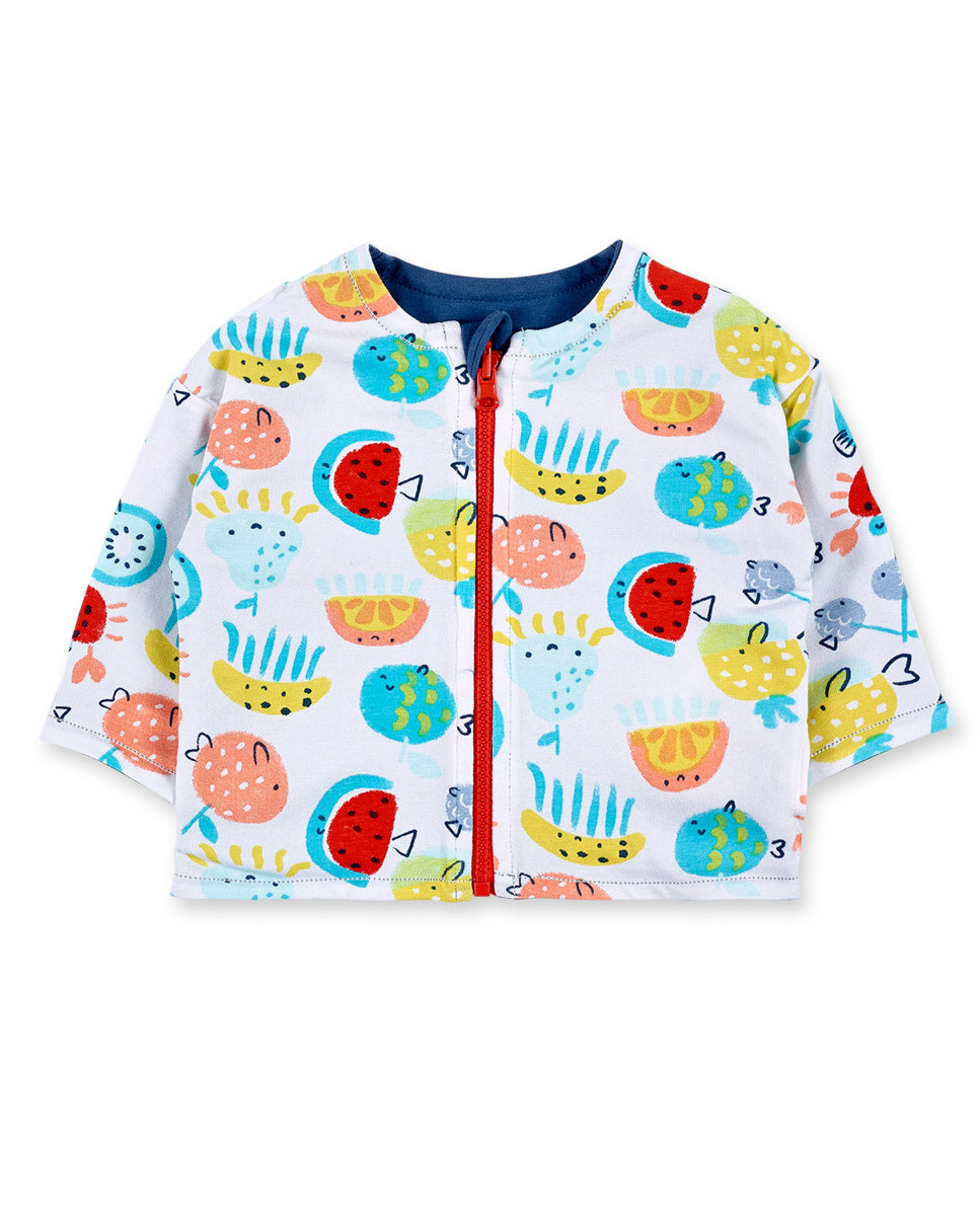 Conjunto reversible punto azul niño Frutti