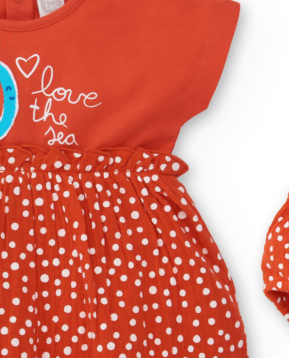 Conjunto punto rojo niña Frutti