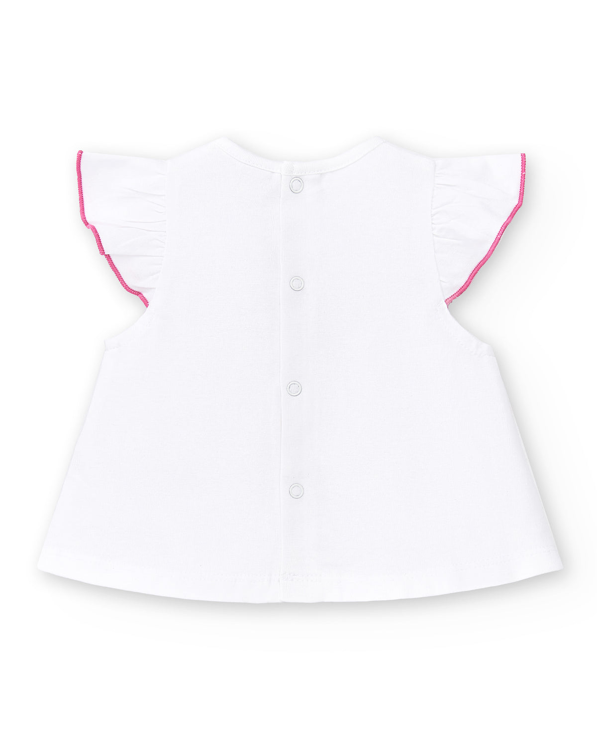 Conjunto punto plana blanco niña Animal Life