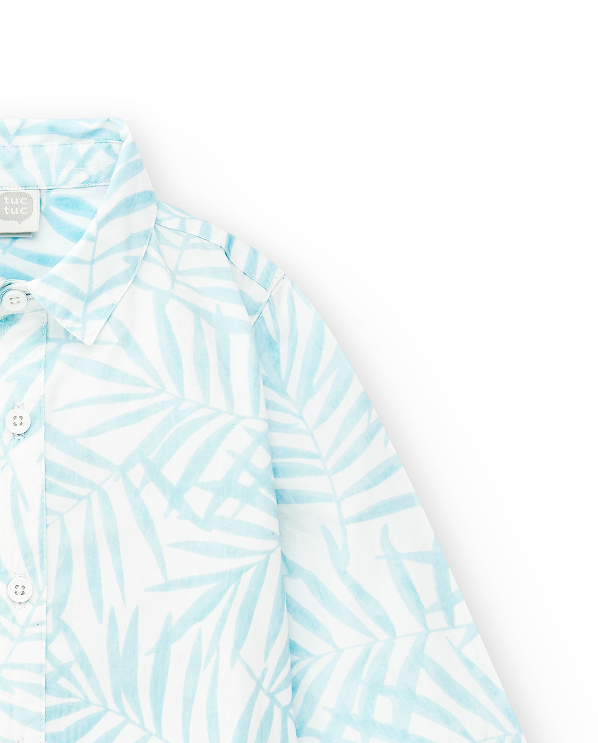 Camisa popelín blanco niño Paradiso