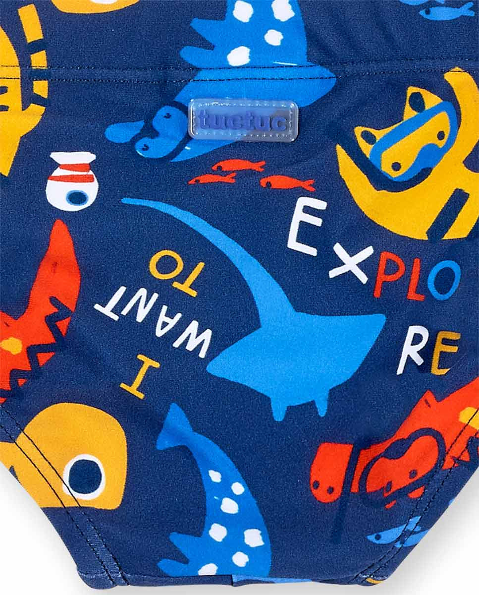 Bañador slip azul navy niño Salty Air
