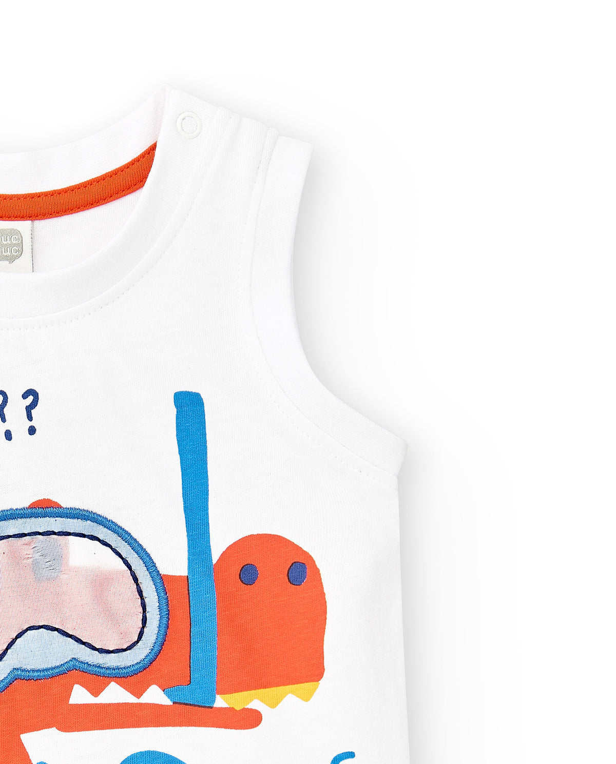 Camiseta tirantes punto blanco niño Salty Air