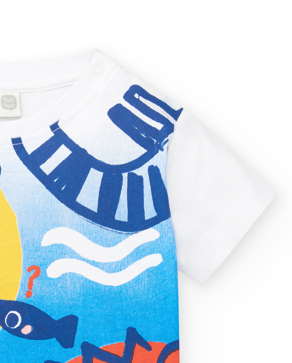 Camiseta punto blanco buceo niño Salty Air