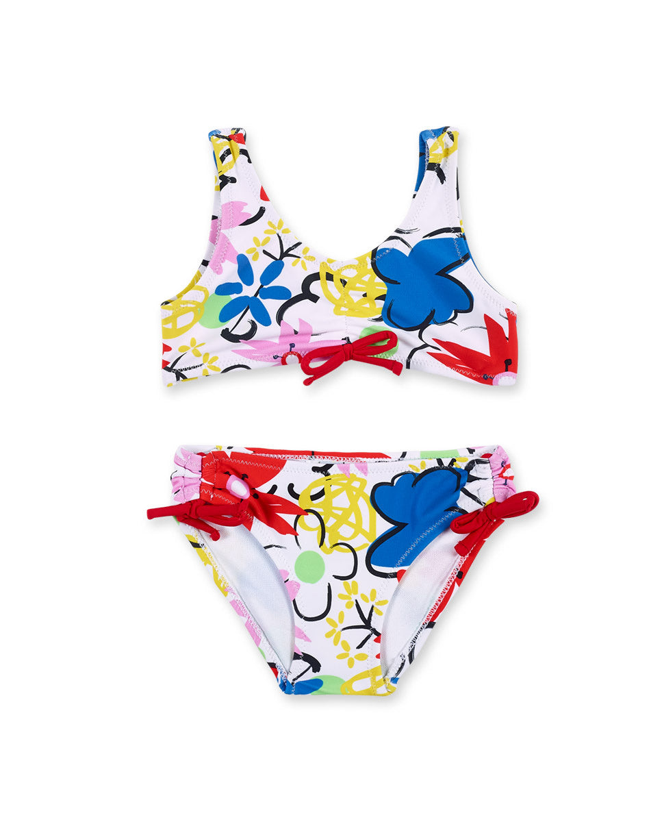 Bikini blanco niña Hey Sushi