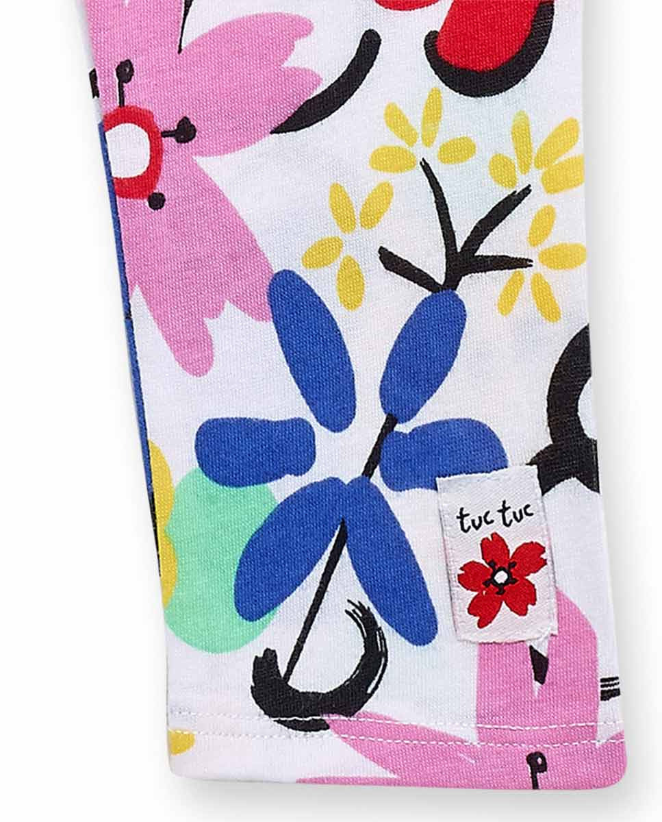 Legging punto blanco niña Hey Sushi