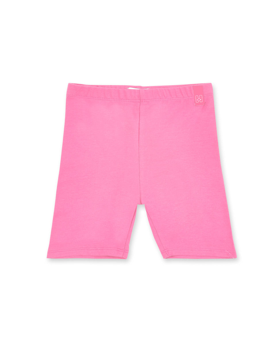 Legging ciclista punto rosa niña Basics
