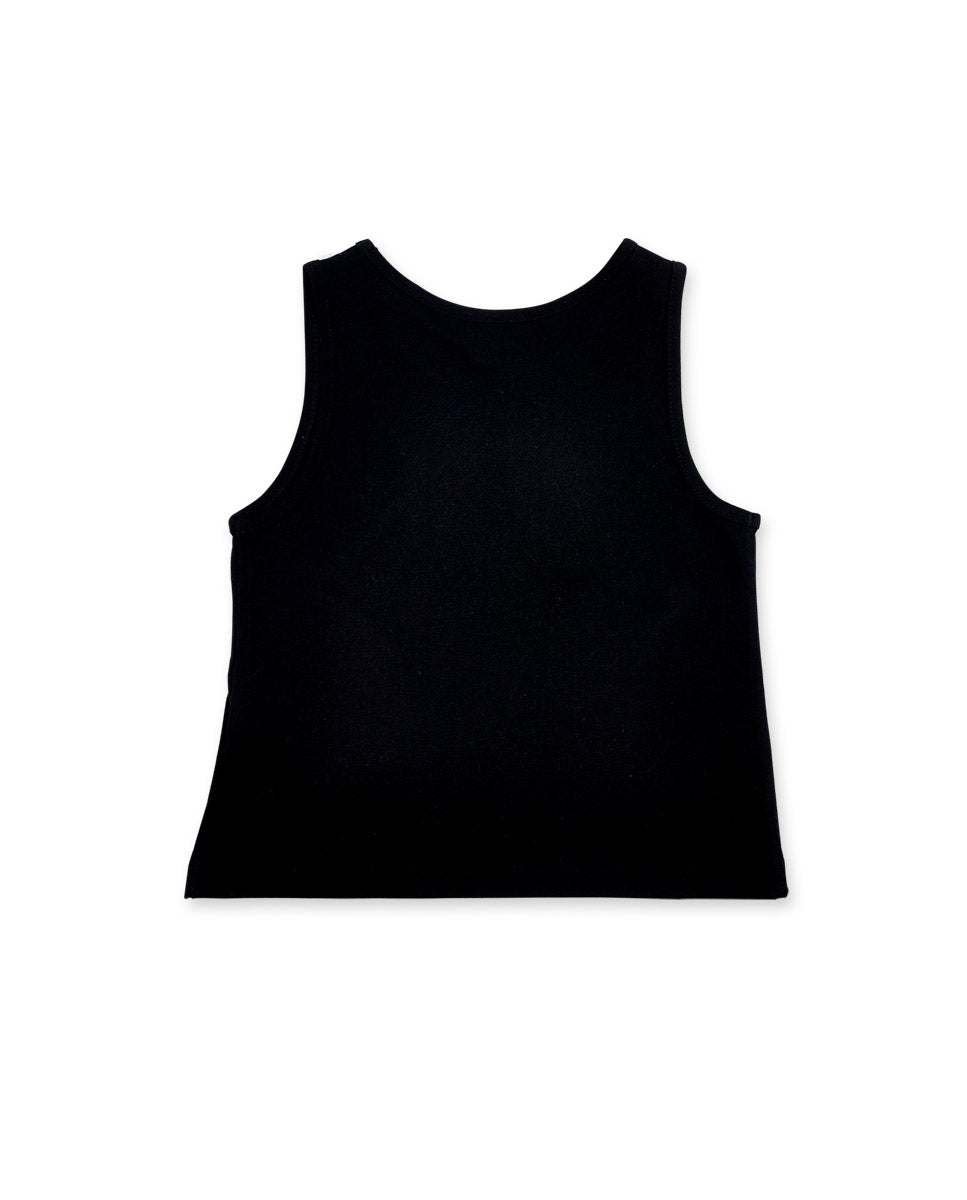Camiseta tirantes punto negro niña Ultimate City Chic