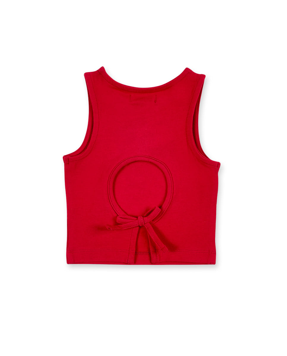 Camiseta punto rojo niña Ultimate City Chic