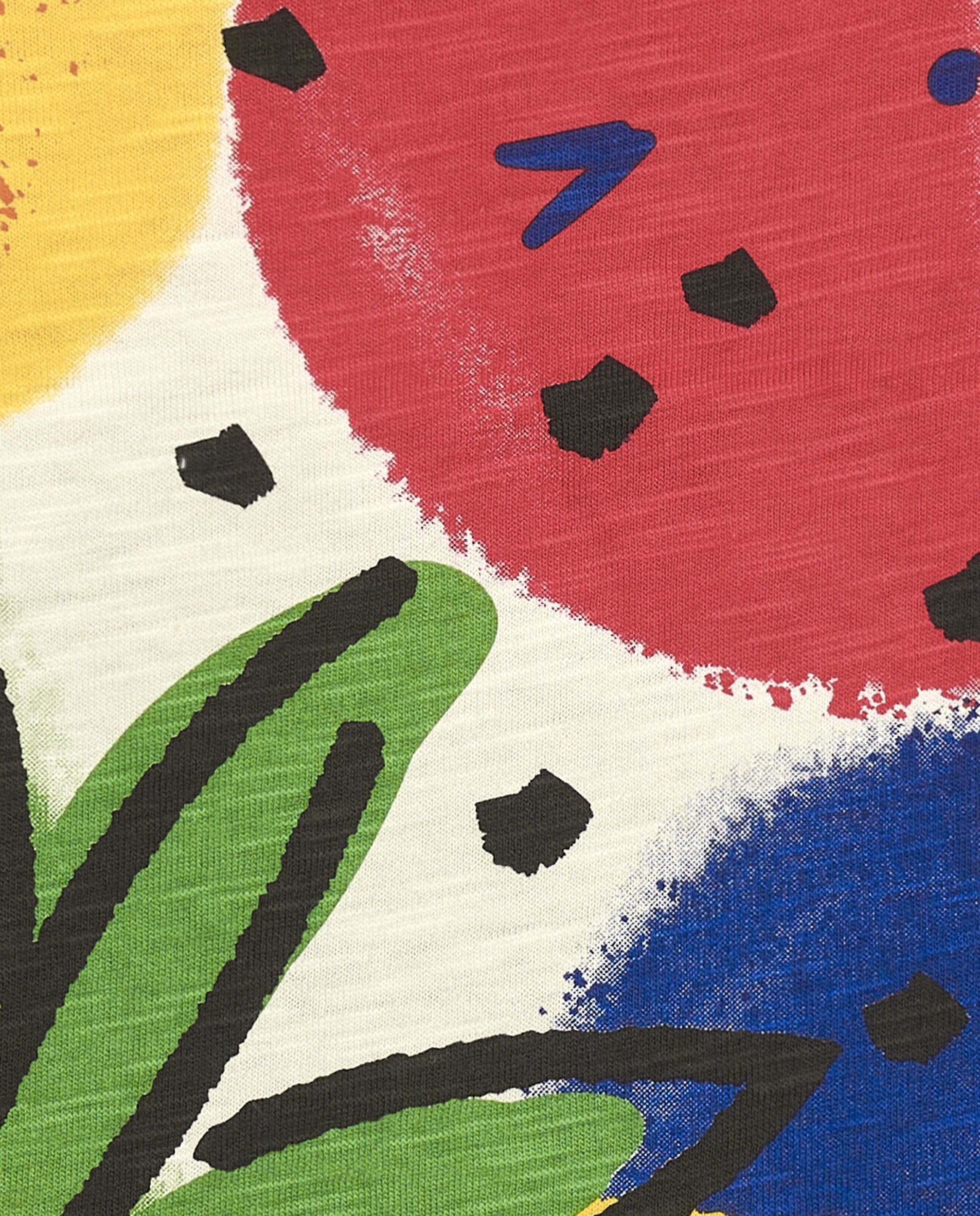 Camiseta de niño en colores vibrantes con estampado de frutas