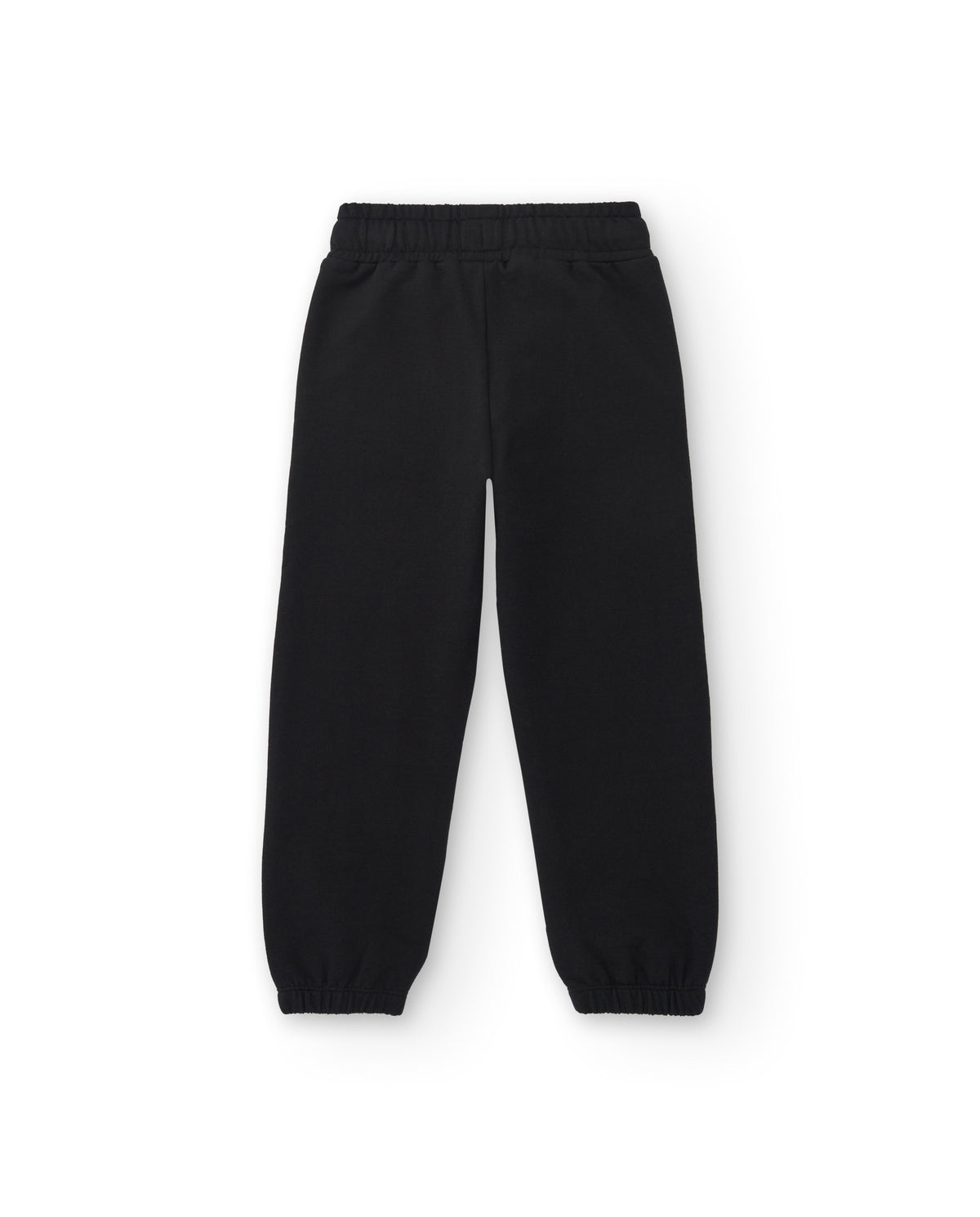 Pantalones jogger negros con estampado para niña colección