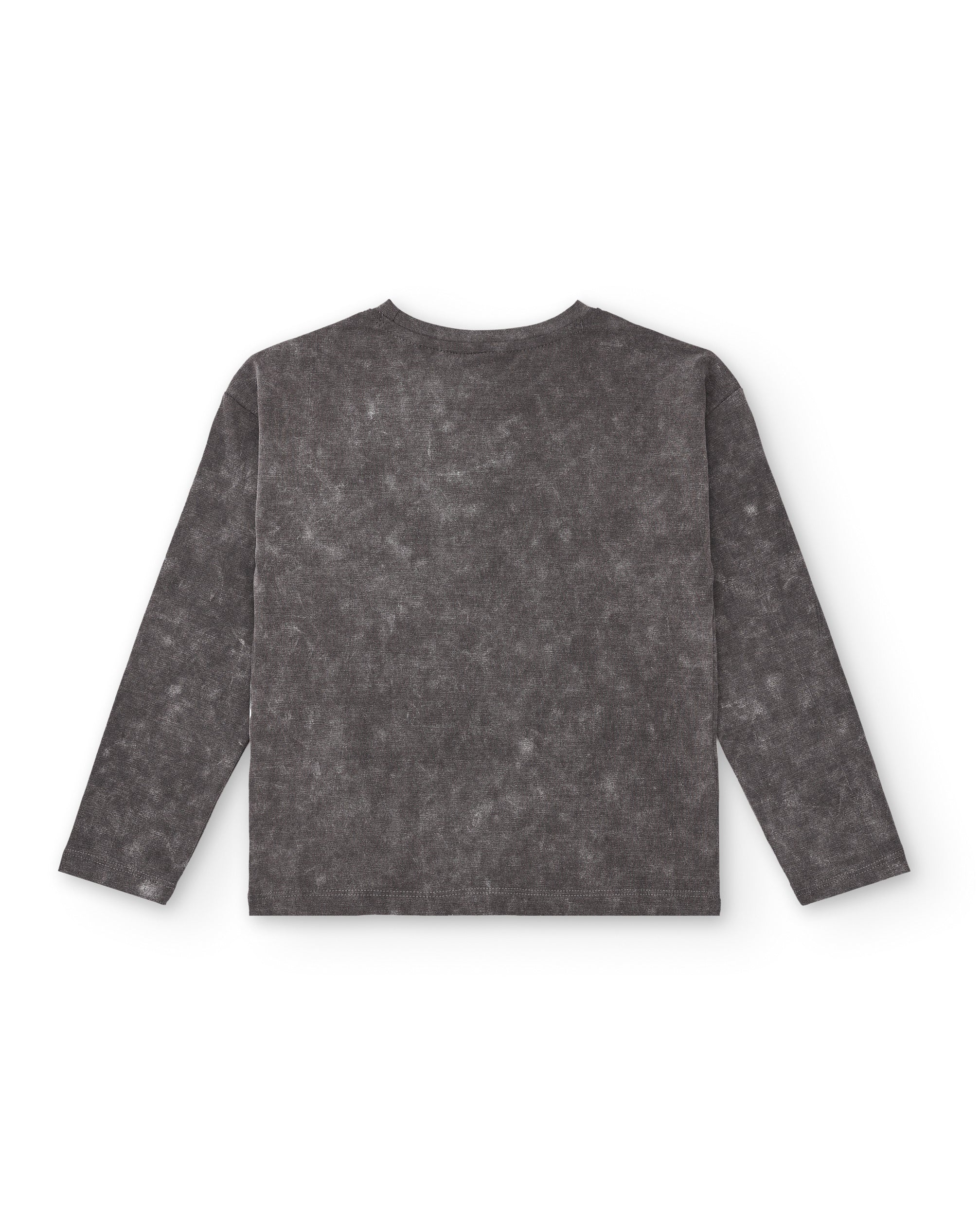 Camiseta gris con estampado de unicornio para niña colección