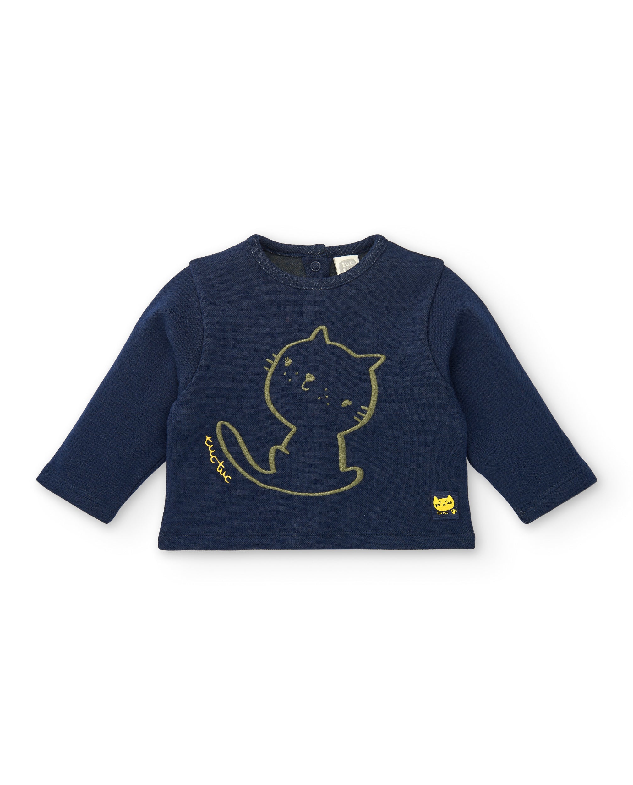 Conjunto de dos piezas para niño en azul y verde con estampado