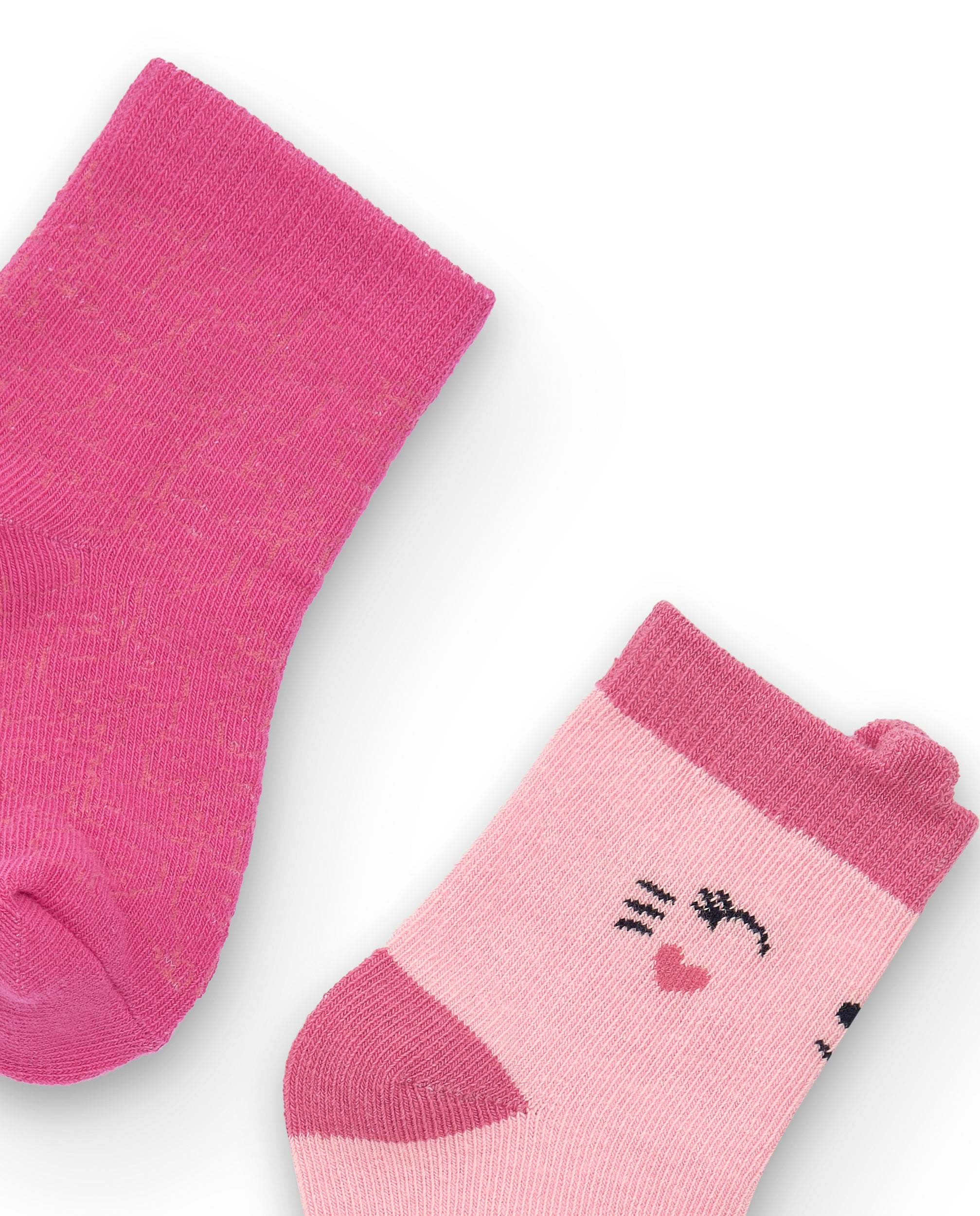 Pack de calcetines para niña en tonos rosas y azul con