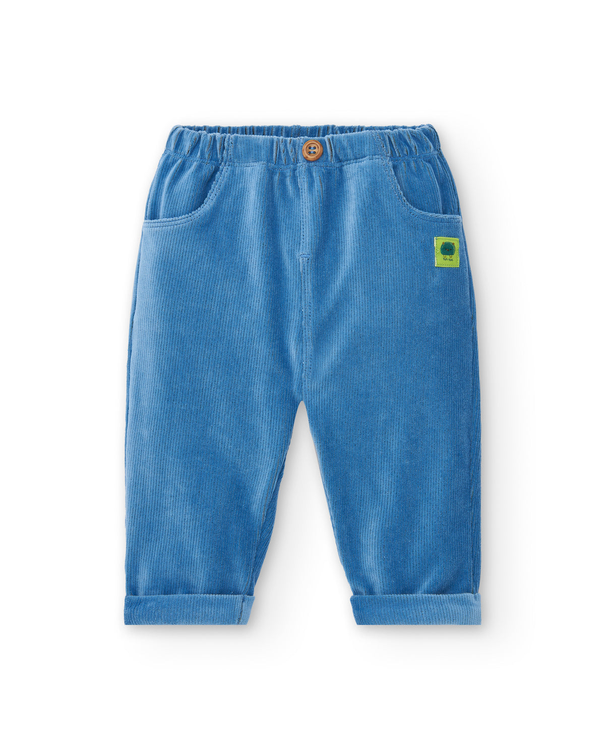 Conjunto de camiseta y pantalón para niño en azul con estampado