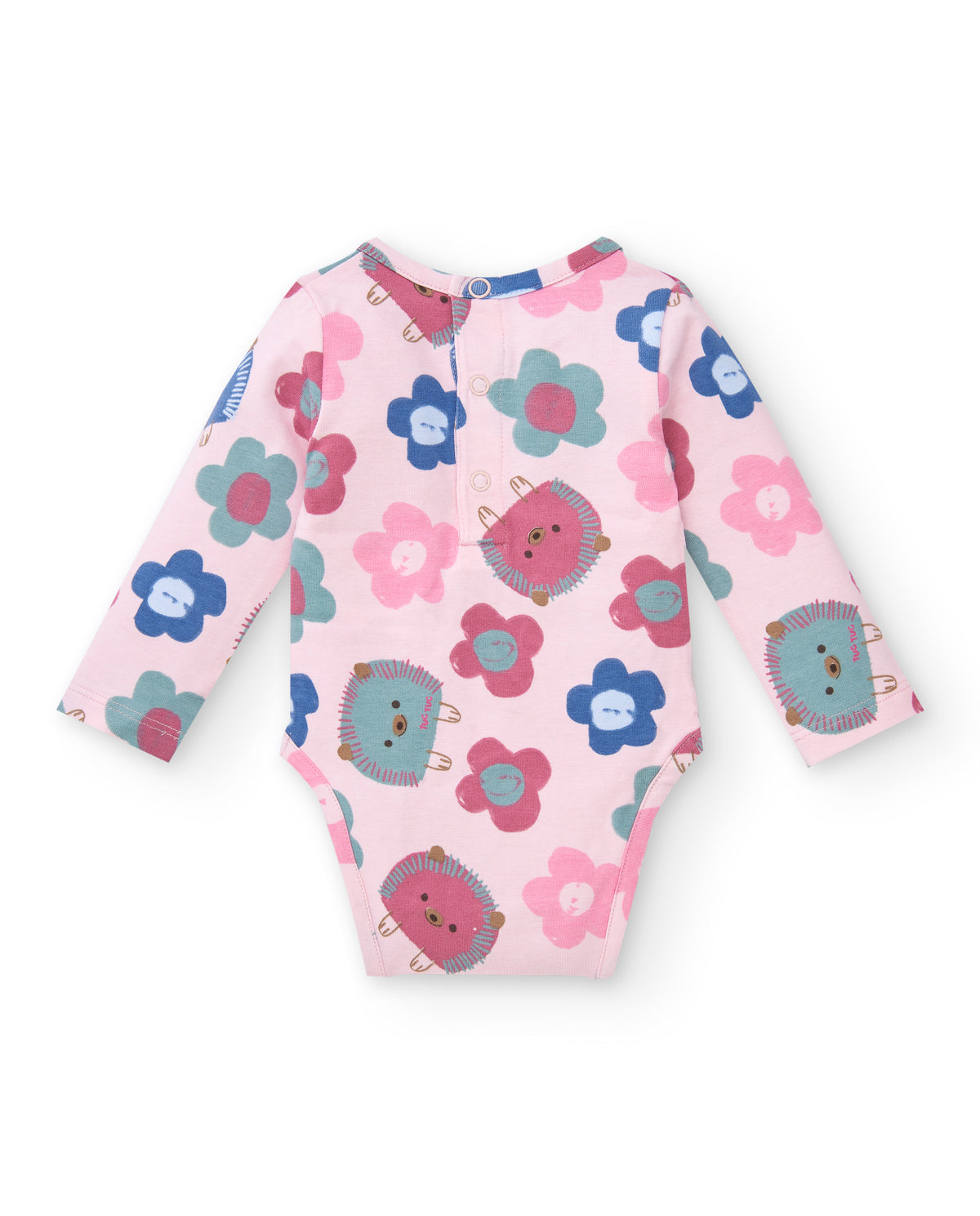Pack de 2 bodies para niña en tonos crema y rosa con estampado