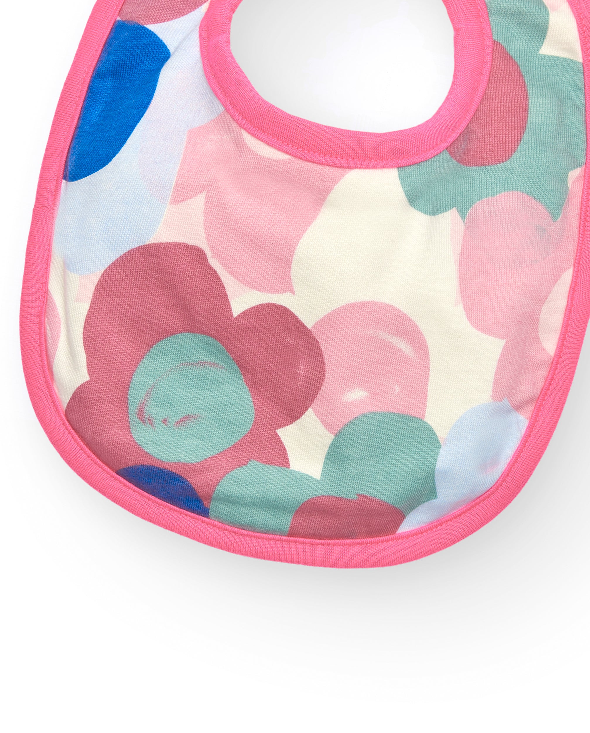 Pack de 2 baberos para niña en rosa con estampado de erizos