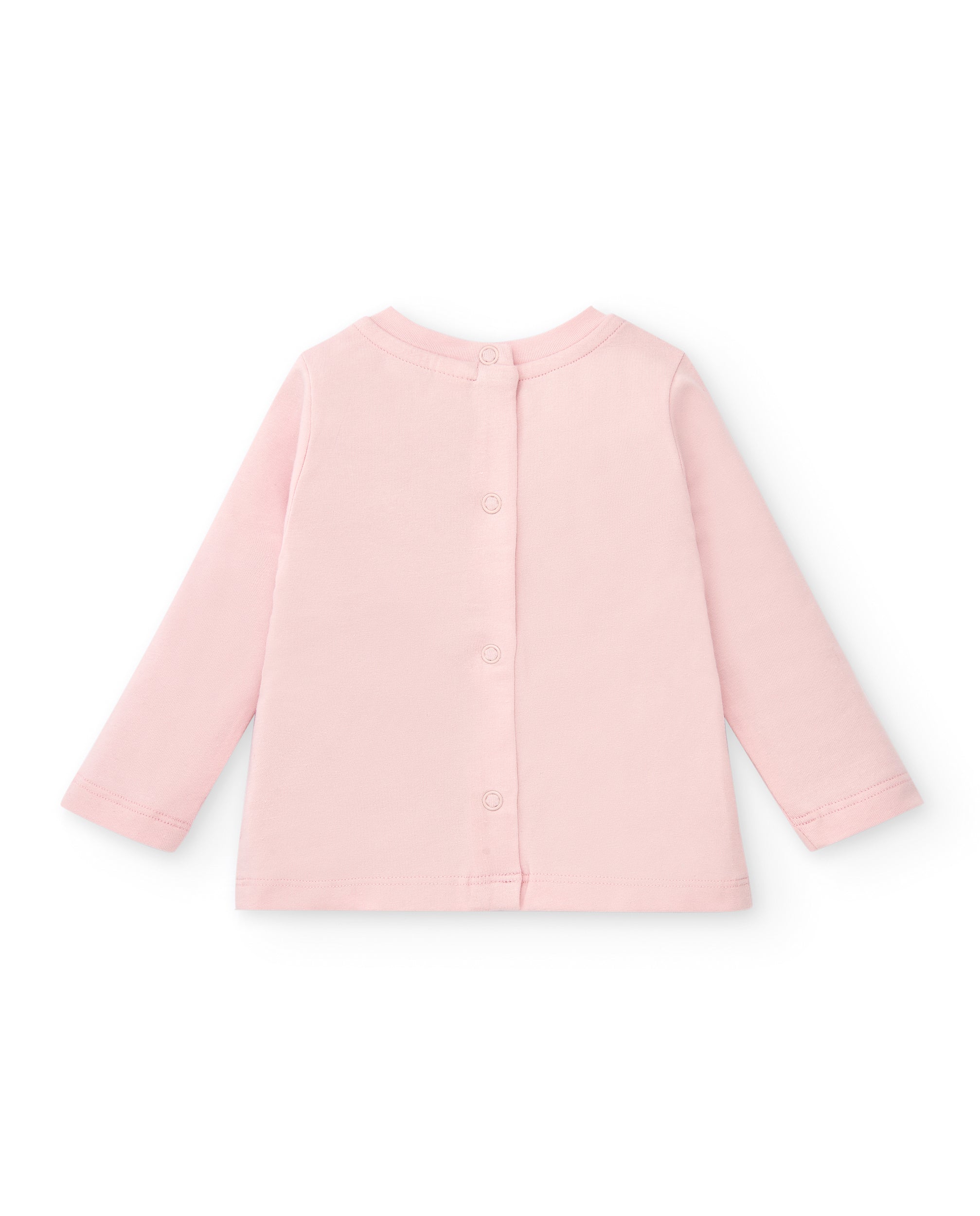 Conjunto de camiseta y falda con leggings para niña en rosa con