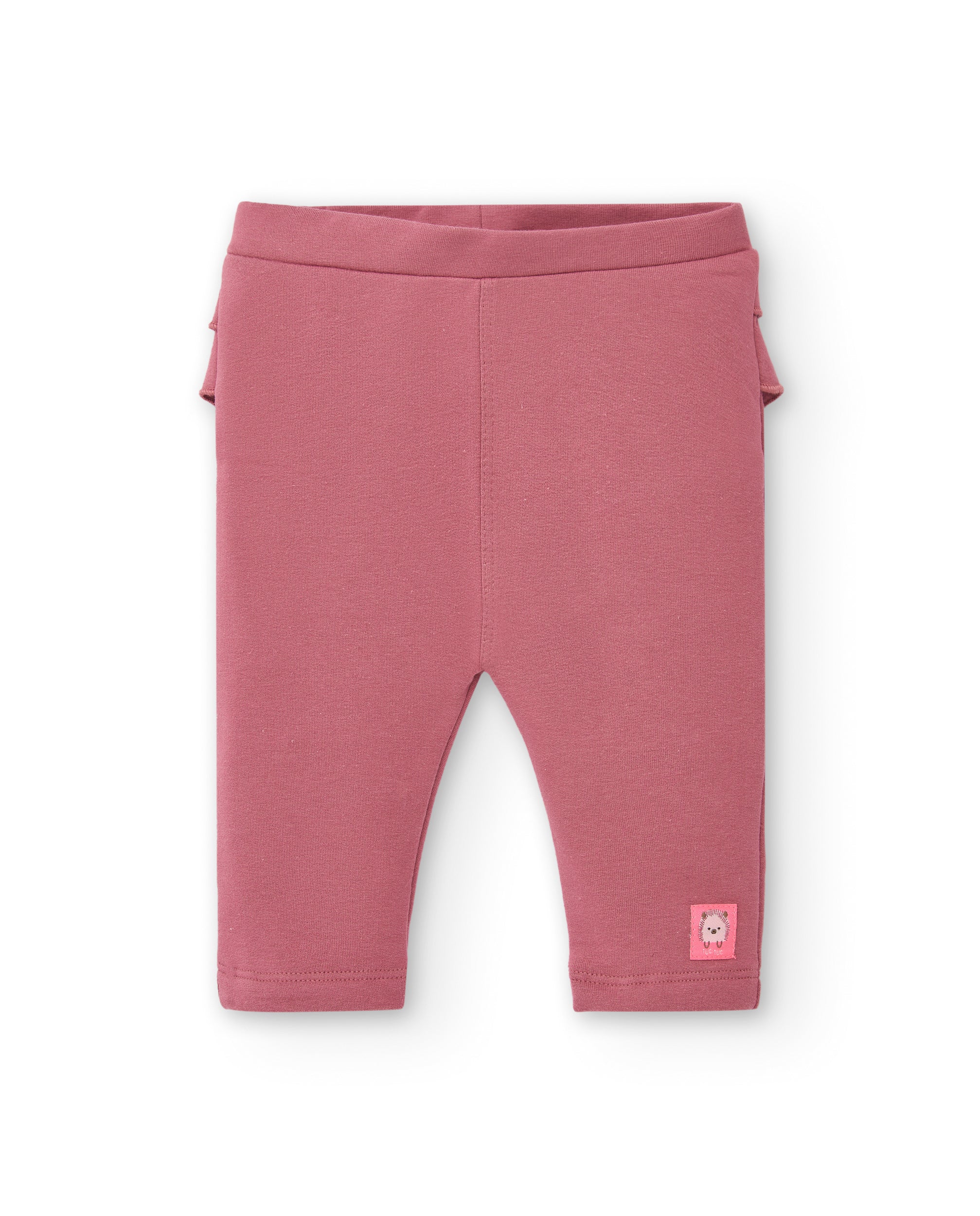 Conjunto de camiseta y leggings para niña en rosa con estampado