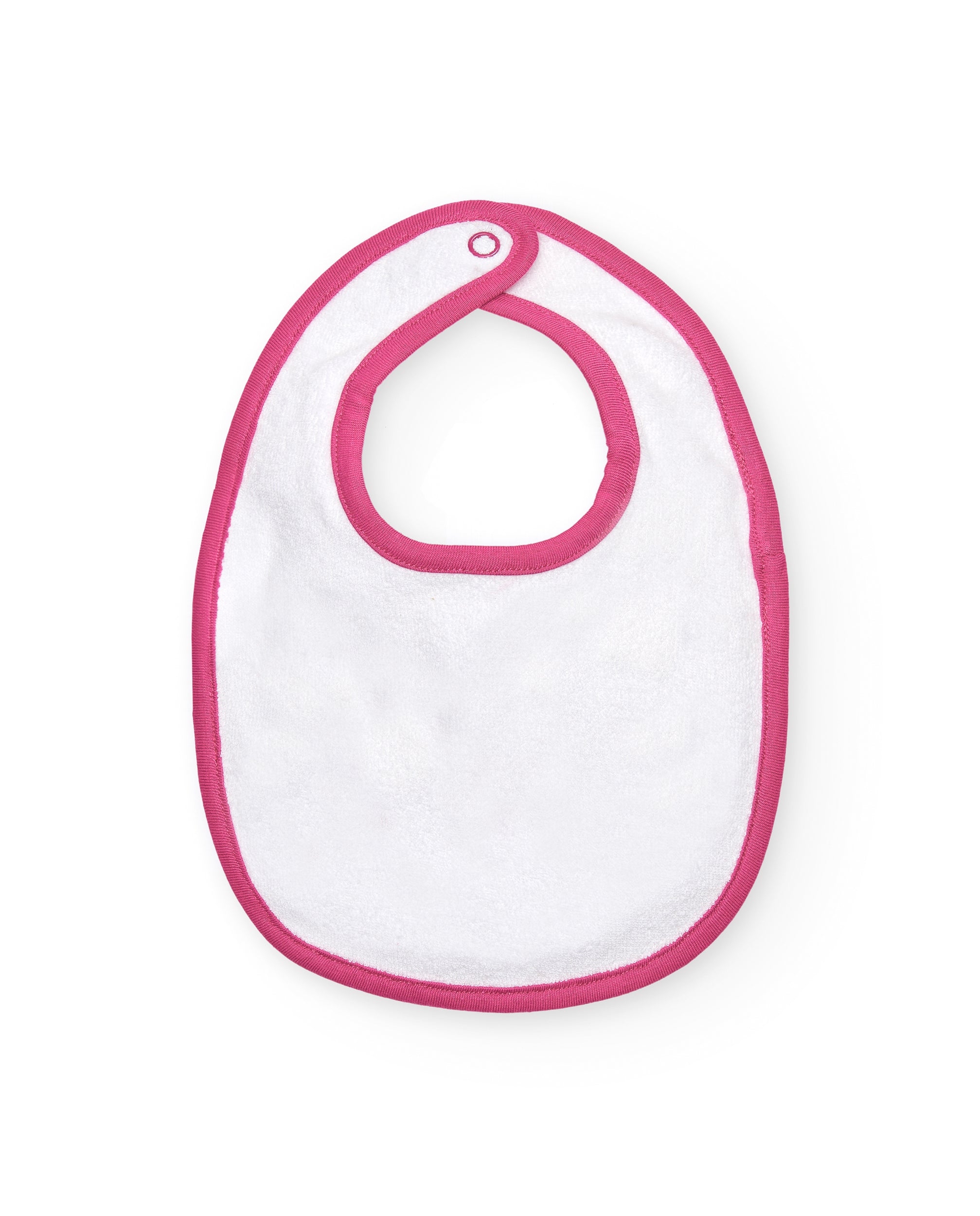 Pack de baberos para niña en rosa y blanco con diseño de