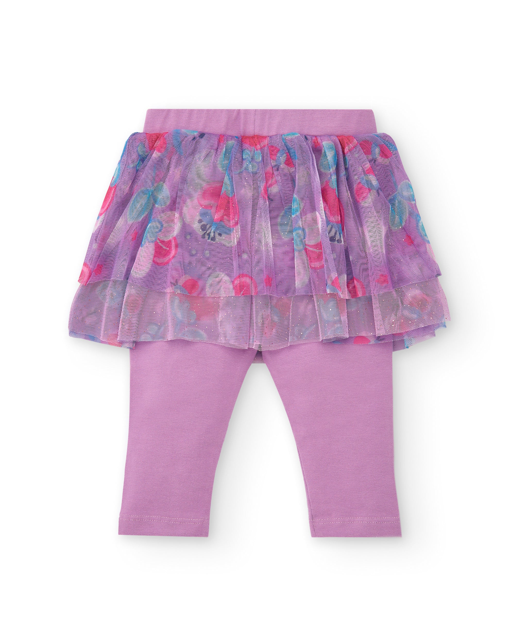 Conjunto para niña en rosa con falda de tul colección Glitter