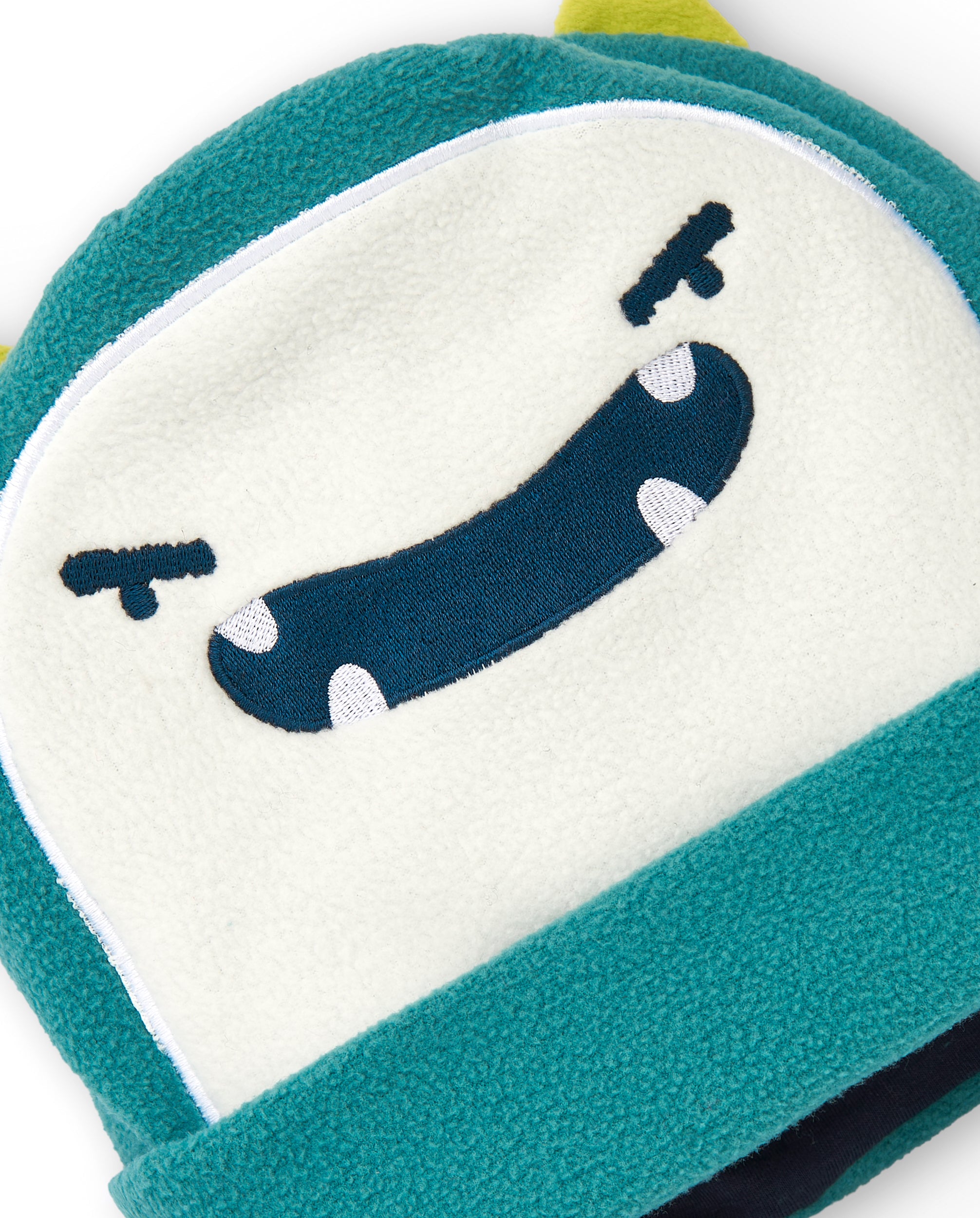 Gorro verde con diseño de monstruo para niño de la colección