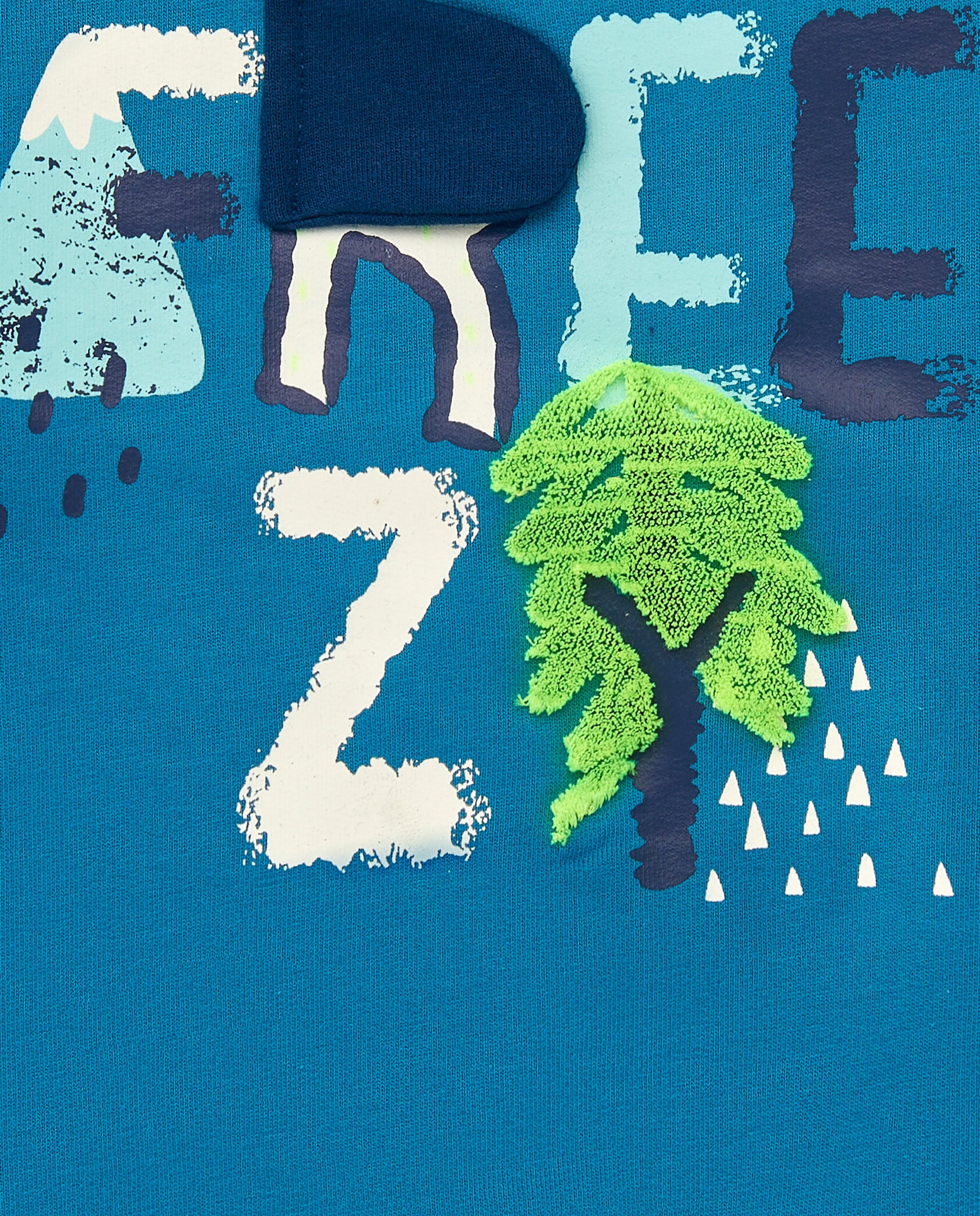 Jersey azul con estampado "Freezy" para niño de la colección