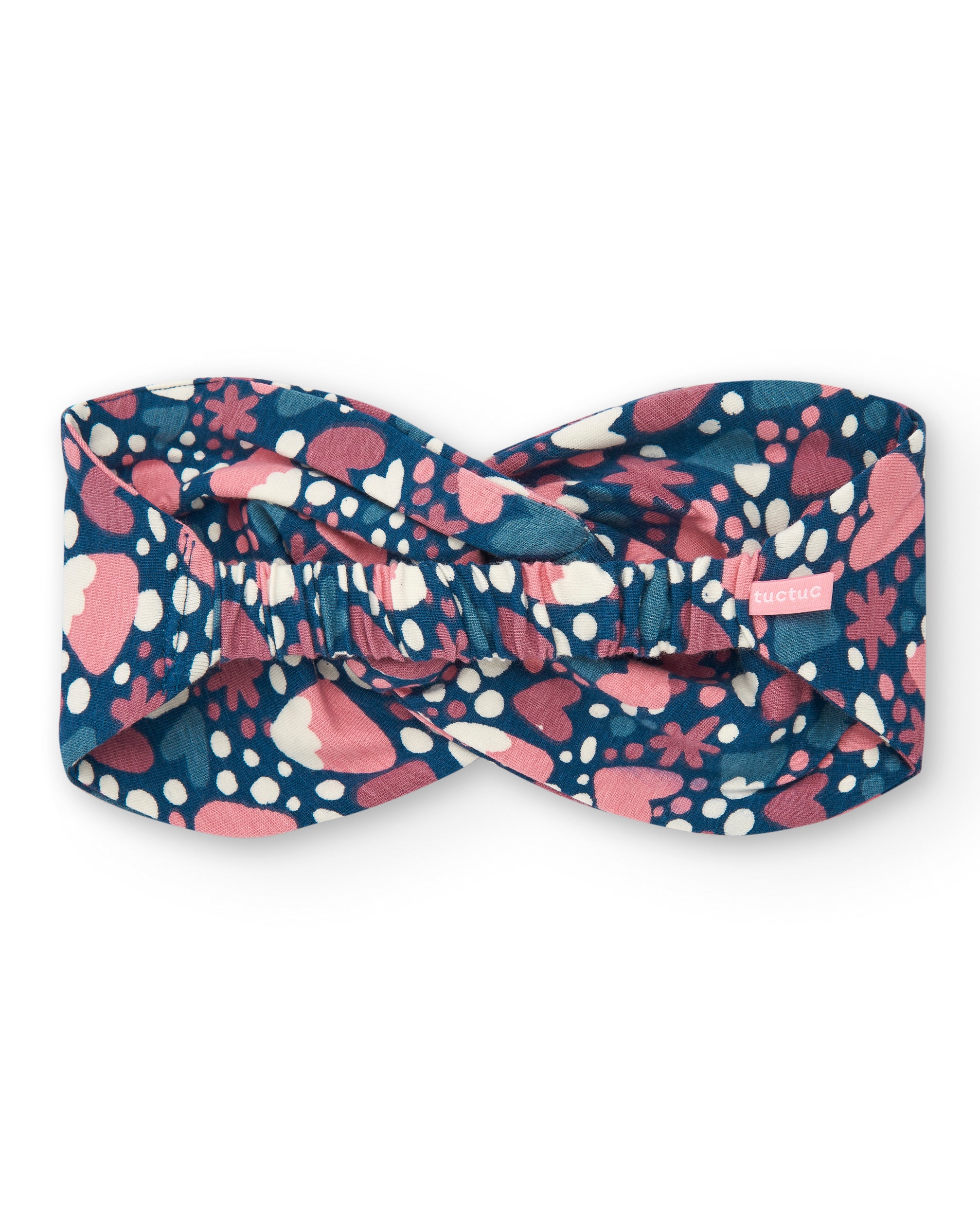 Diadema con estampado de corazones y flores para niña de la
