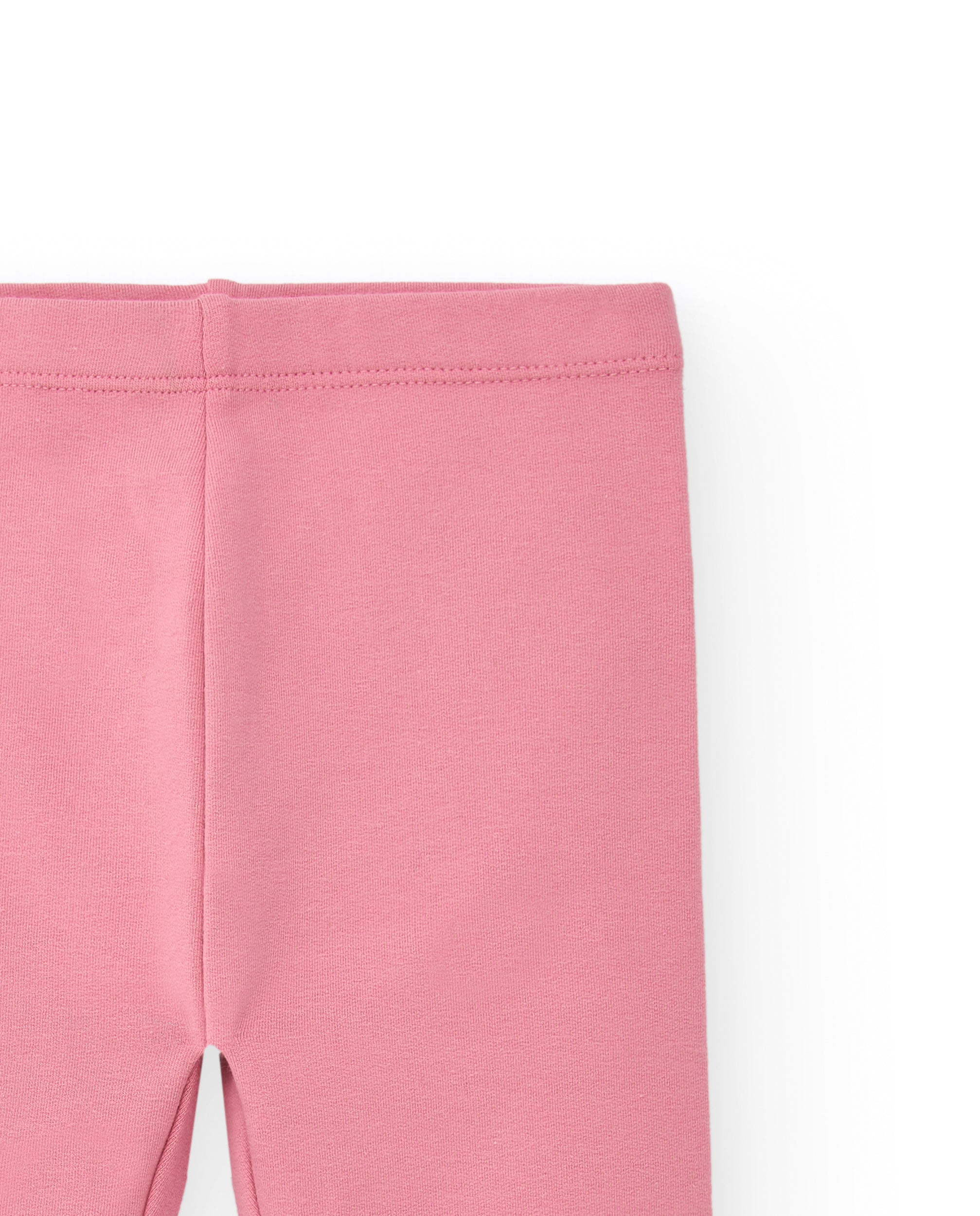 Leggings rosa con estampado de pajarito para niña de la