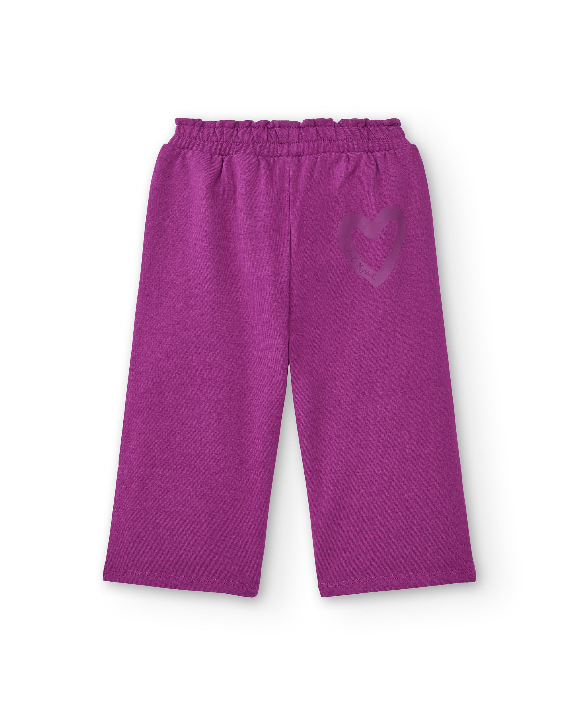 Pantalón para niña en color fucsia con lazo decorativo