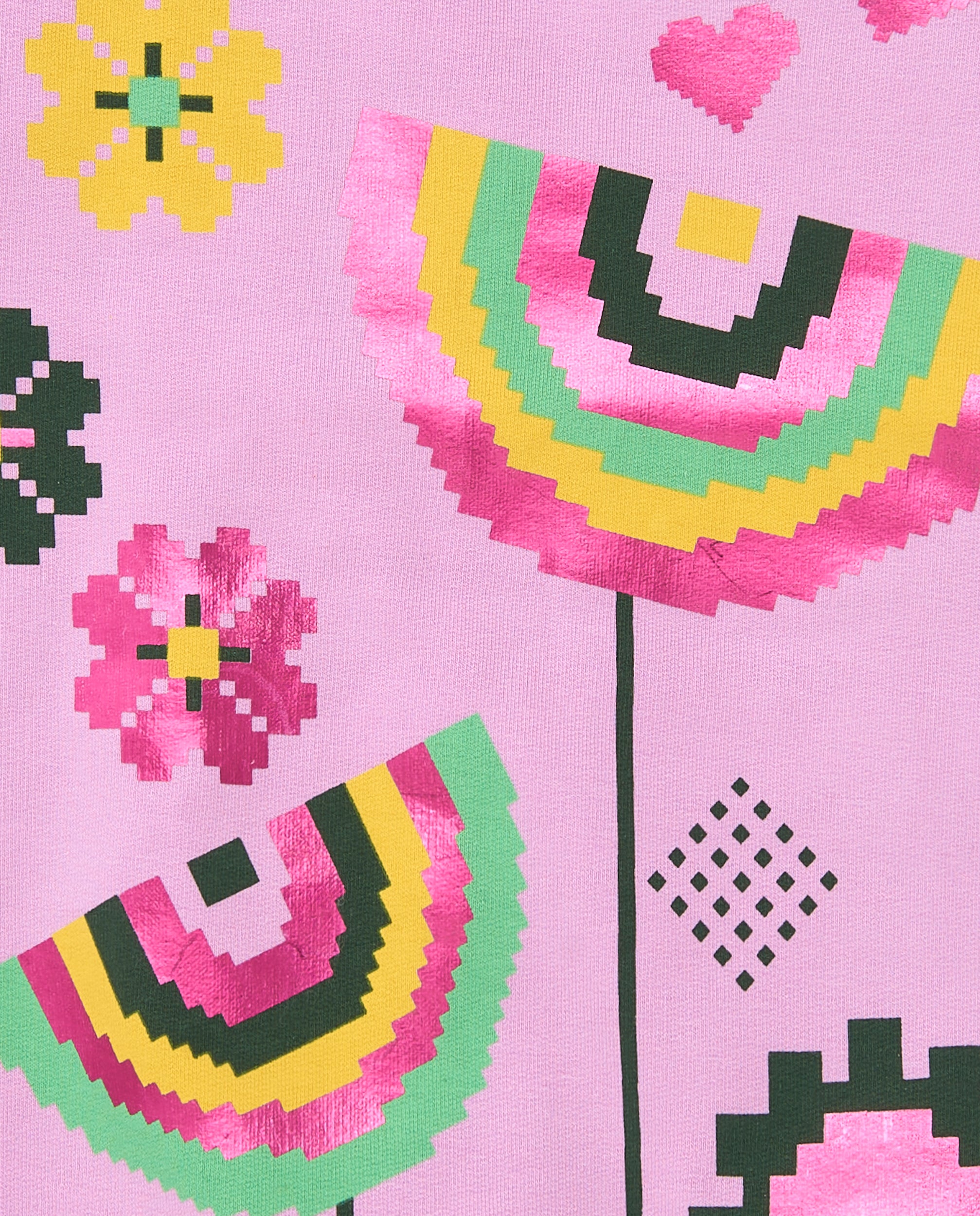Sudadera rosa con estampado floral para niña colección Cyber