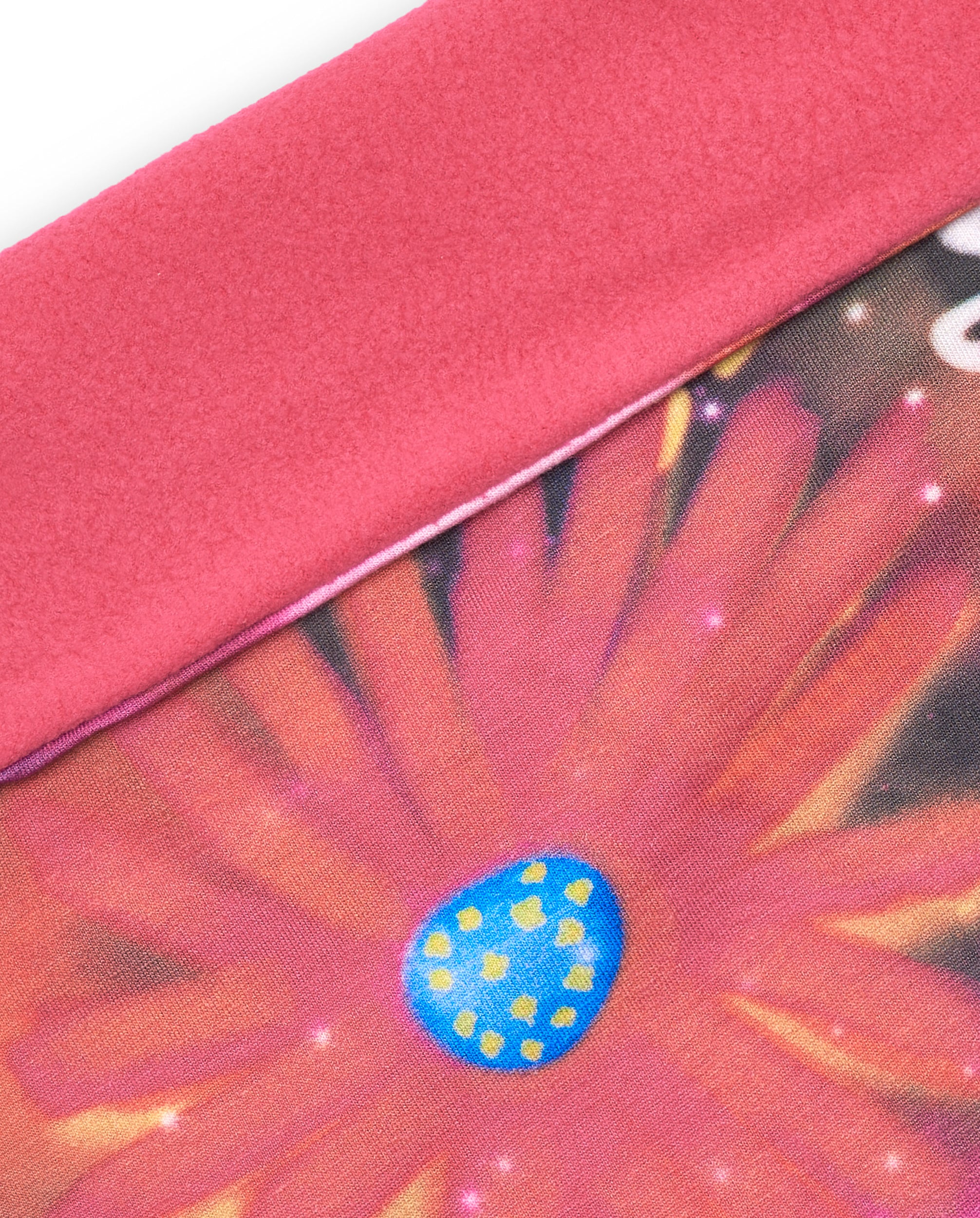 Bandana para niña en rosa con estampado floral colección Cosmic