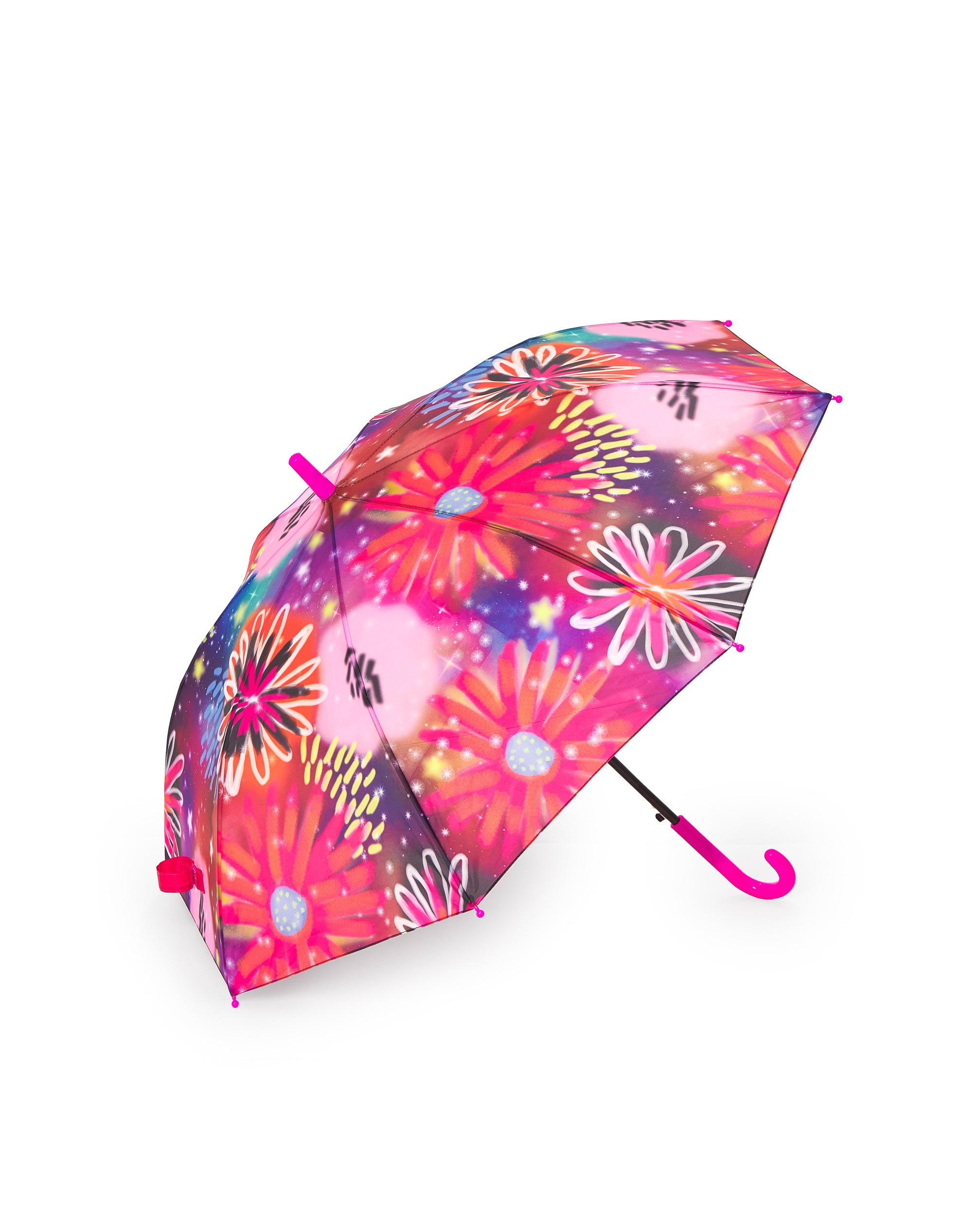 Paraguas para niña en rosa con estampado floral colección