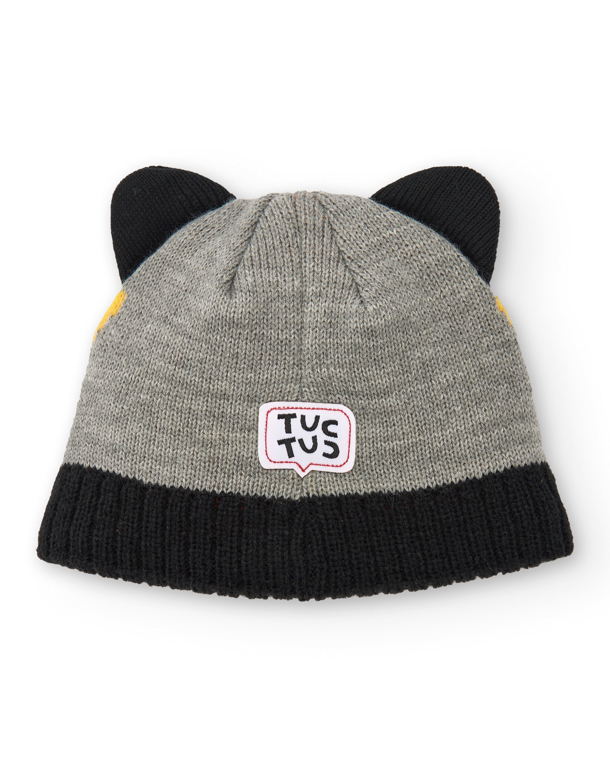 Gorro niño en gris con diseño de tigre colección Cartoon Calling
