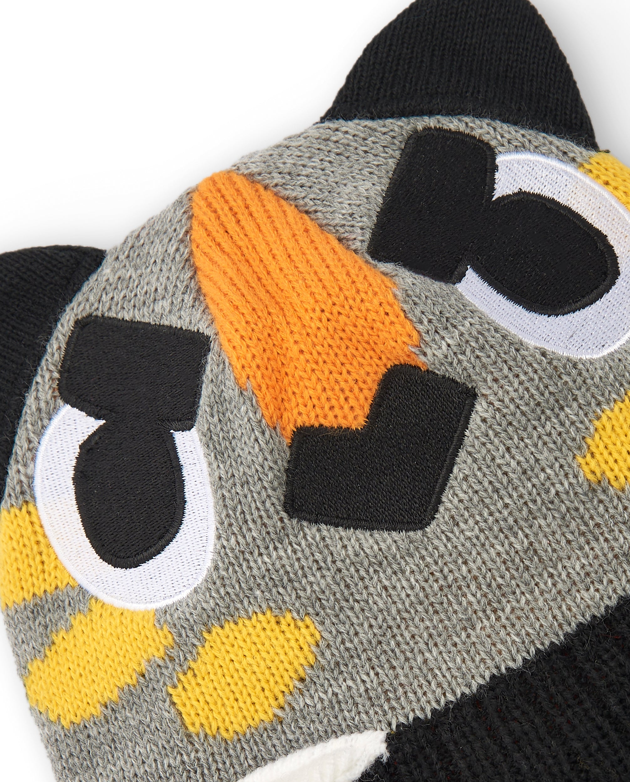 Gorro niño en gris con diseño de tigre colección Cartoon Calling