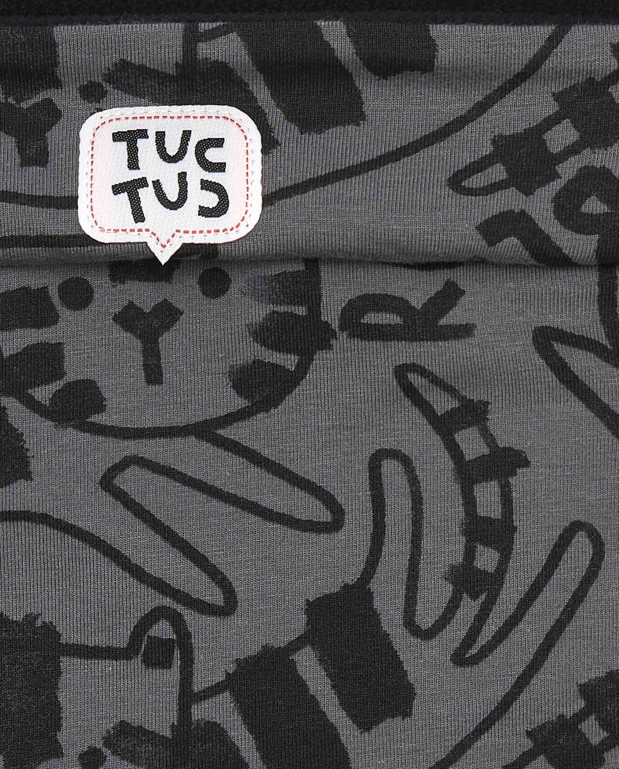 Bandana niño en gris con estampado de tigres colección Cartoon