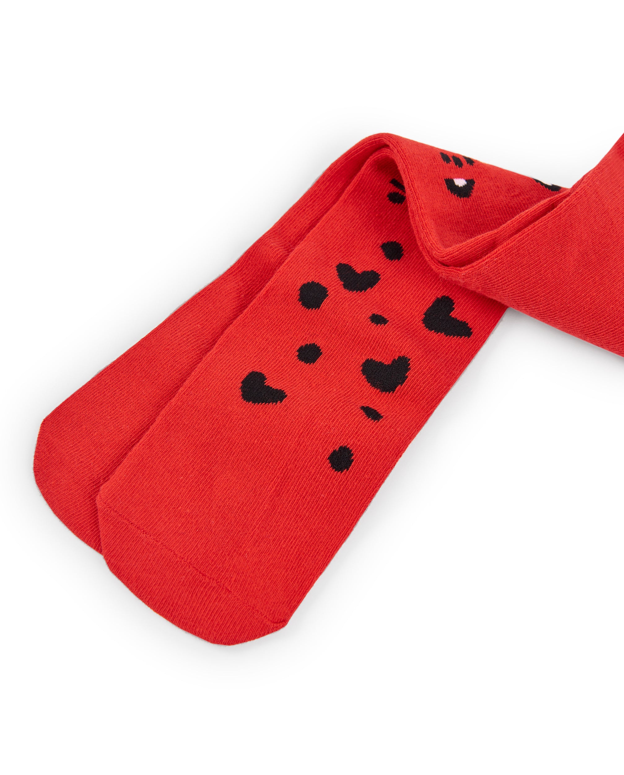 Leotardo niña en rojo con motivos de gatos colección Cartoon