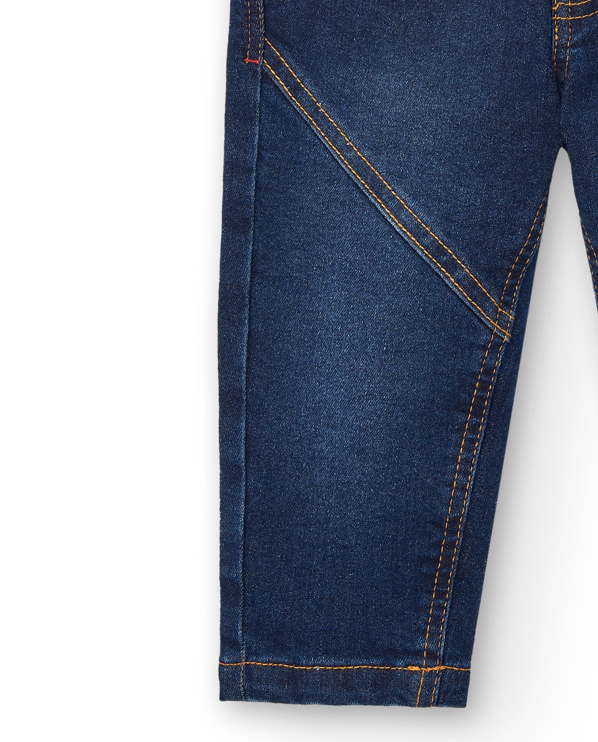 Pantalón denim niño con detalles bordados colección Big Brains