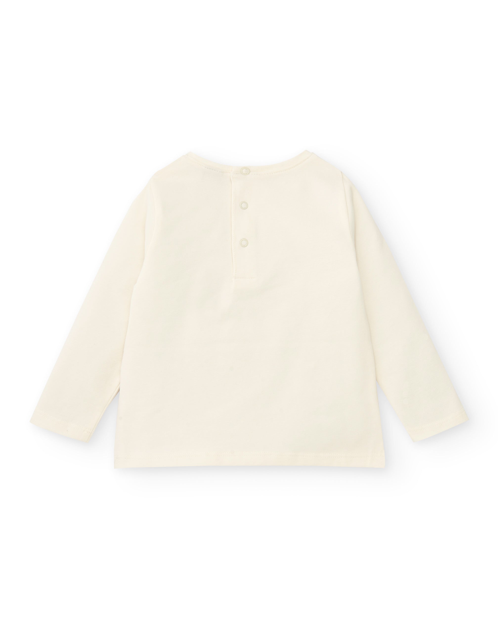 Camiseta de punto para niña en blanco con estampado divertido